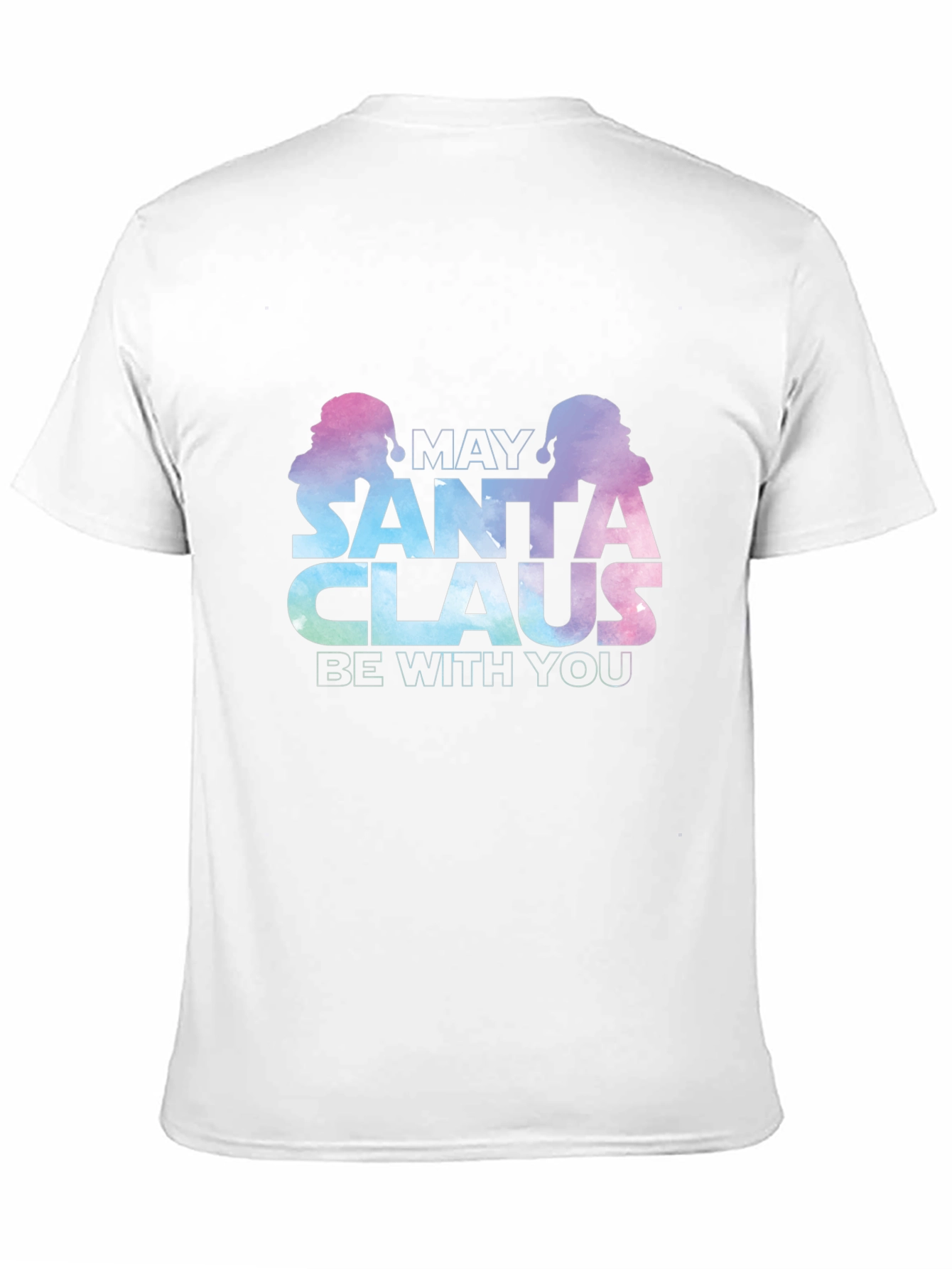 May Santa Claus Be With You Black T-Shirt