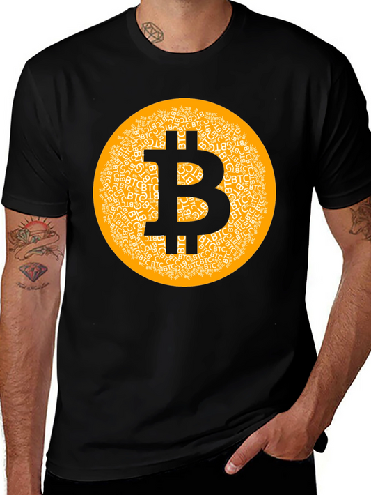 Bitcoin Cryptocurrency T-Shirt Black