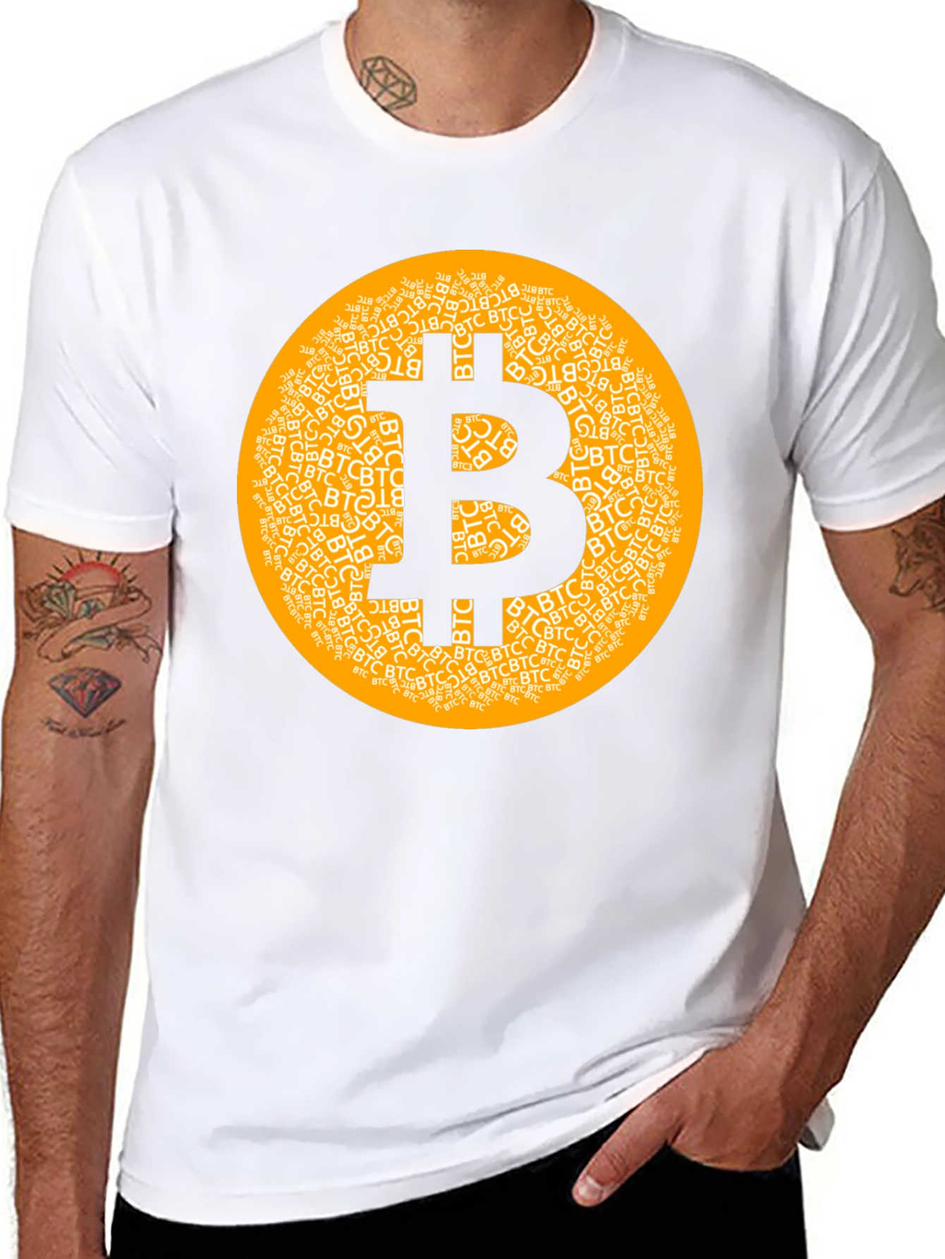 Bitcoin Cryptocurrency T-Shirt Black