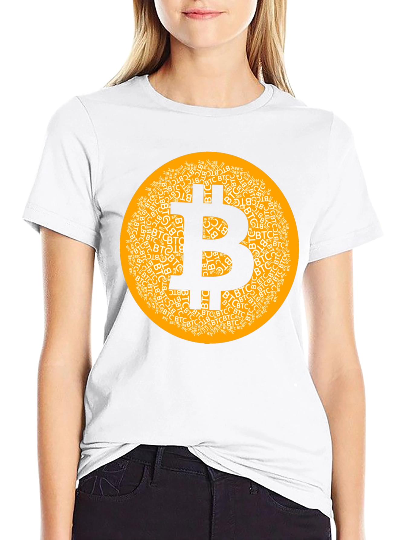 Bitcoin Cryptocurrency T-Shirt Black