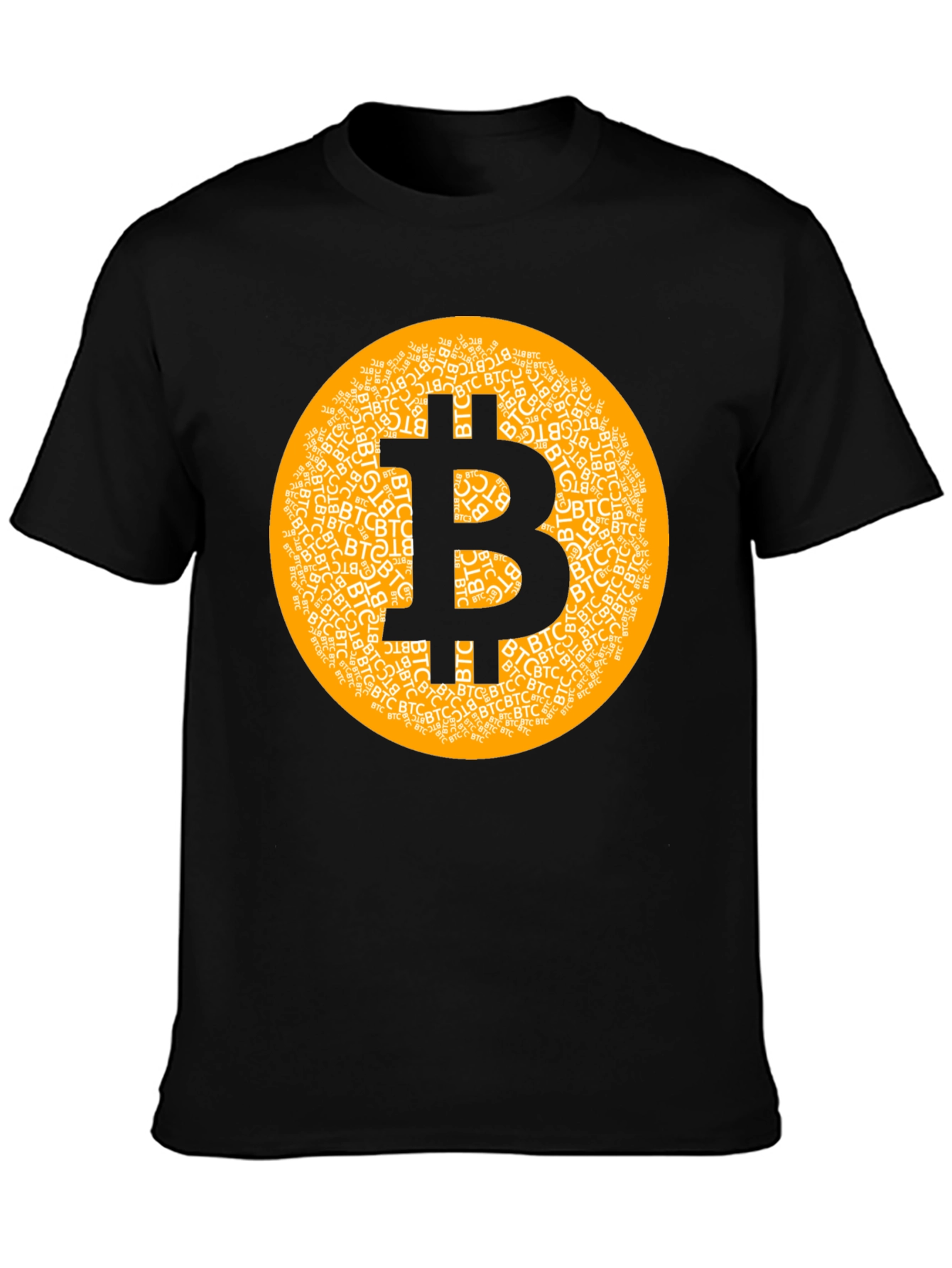 Bitcoin Cryptocurrency T-Shirt Black