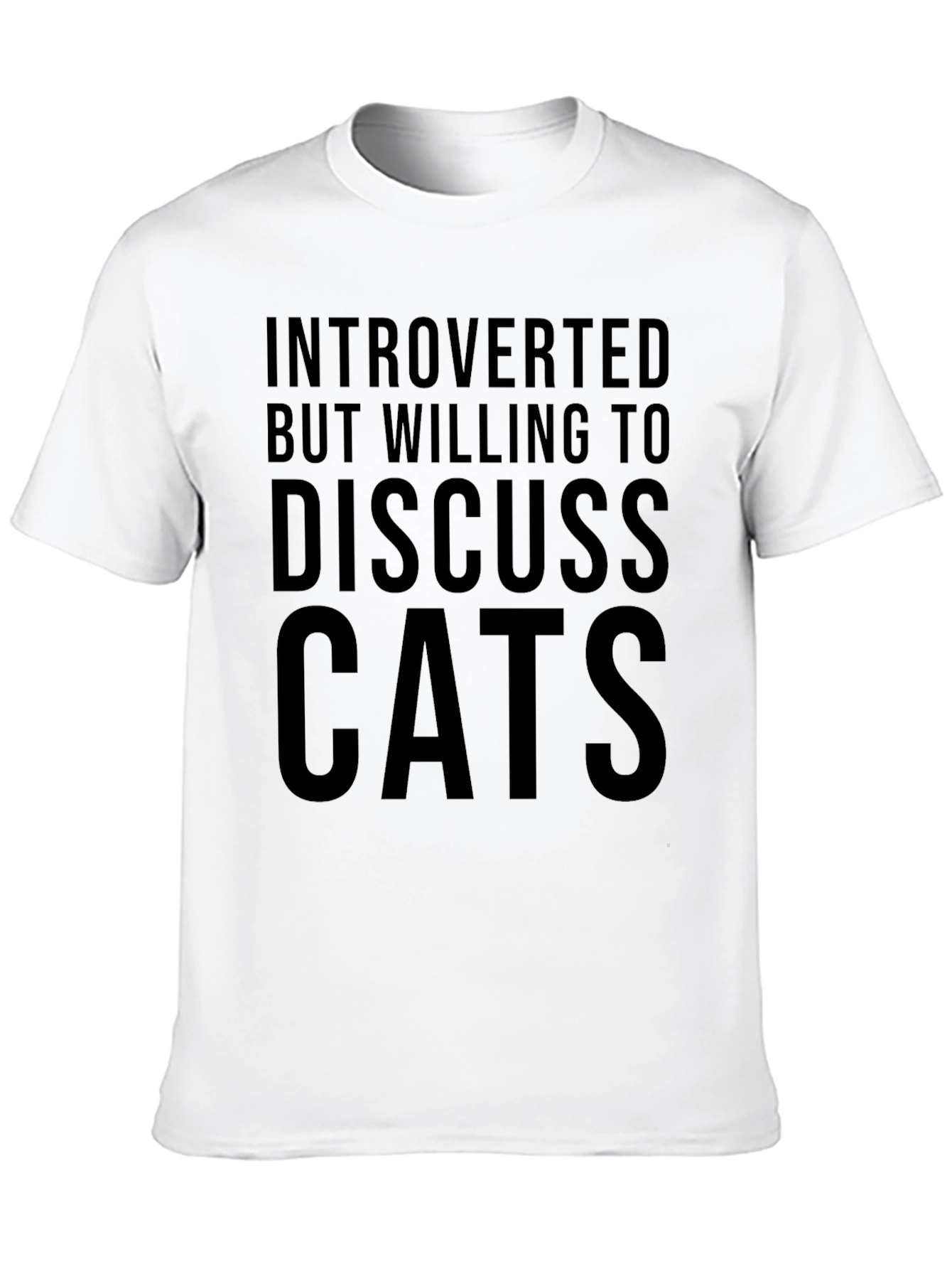 Introverted Cat Lover T-Shirt - Soft Cotton Tee