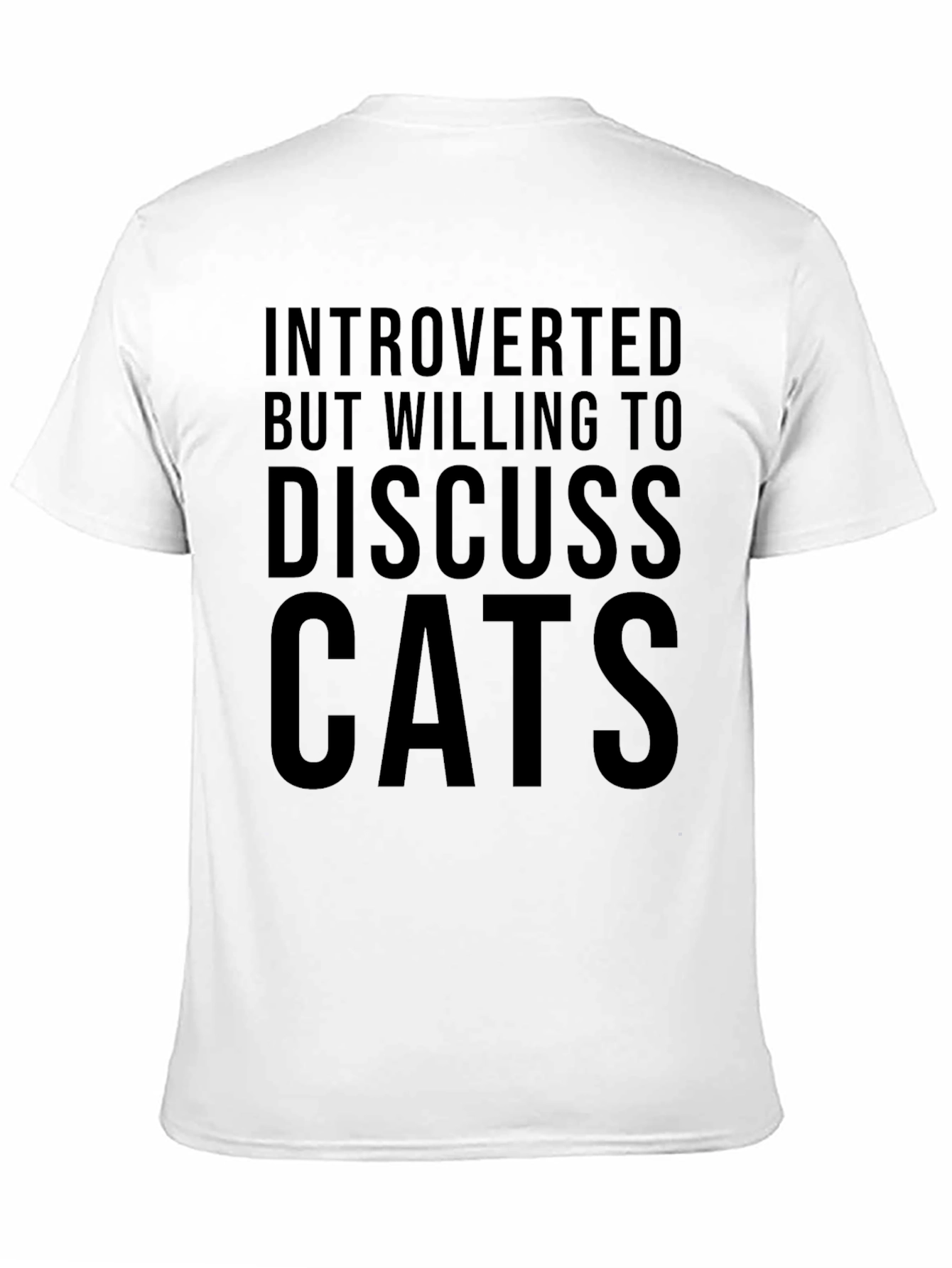 Introverted Cat Lover T-Shirt - Soft Cotton Tee