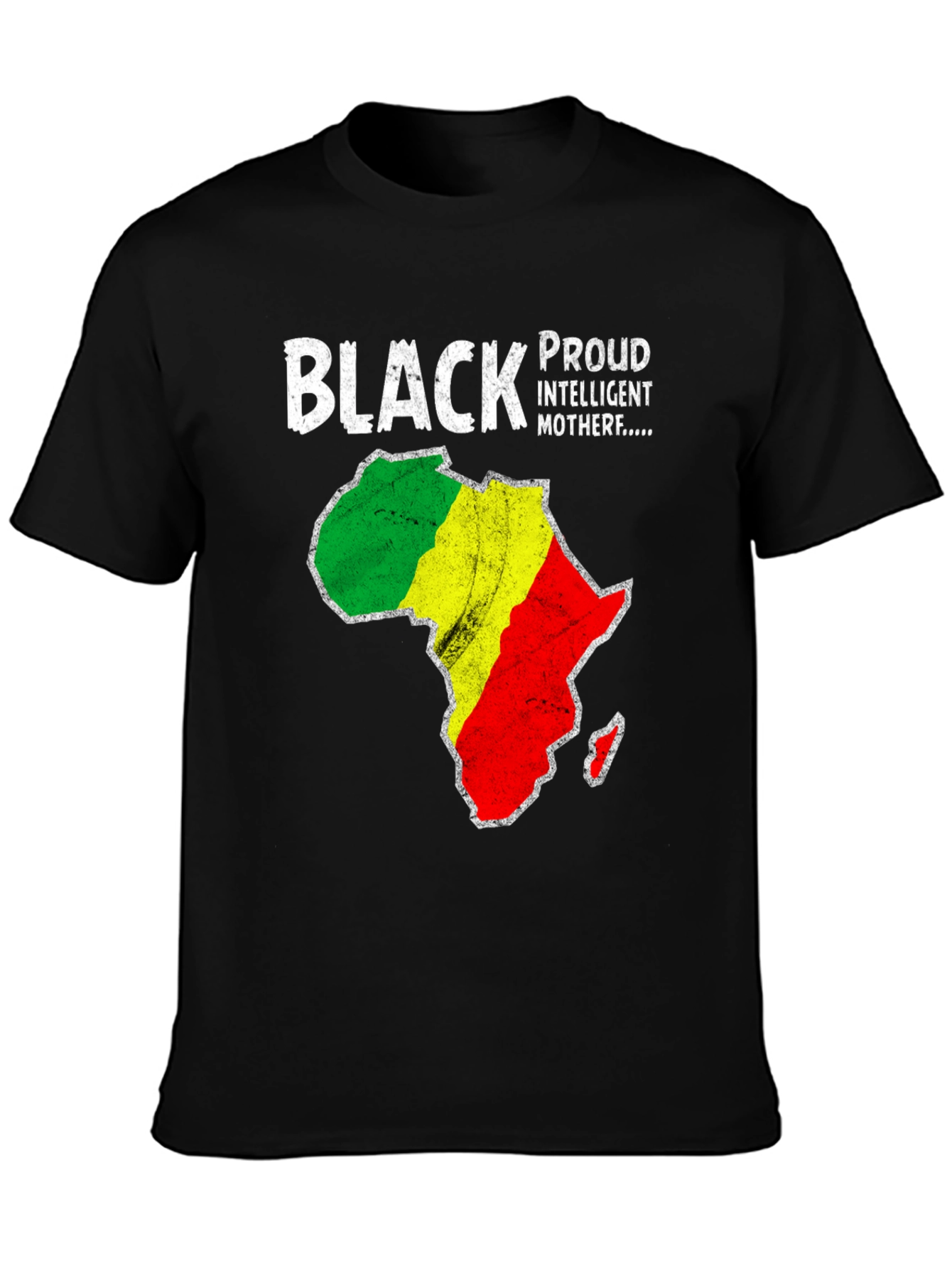 Black Pride Africa Map T-Shirt