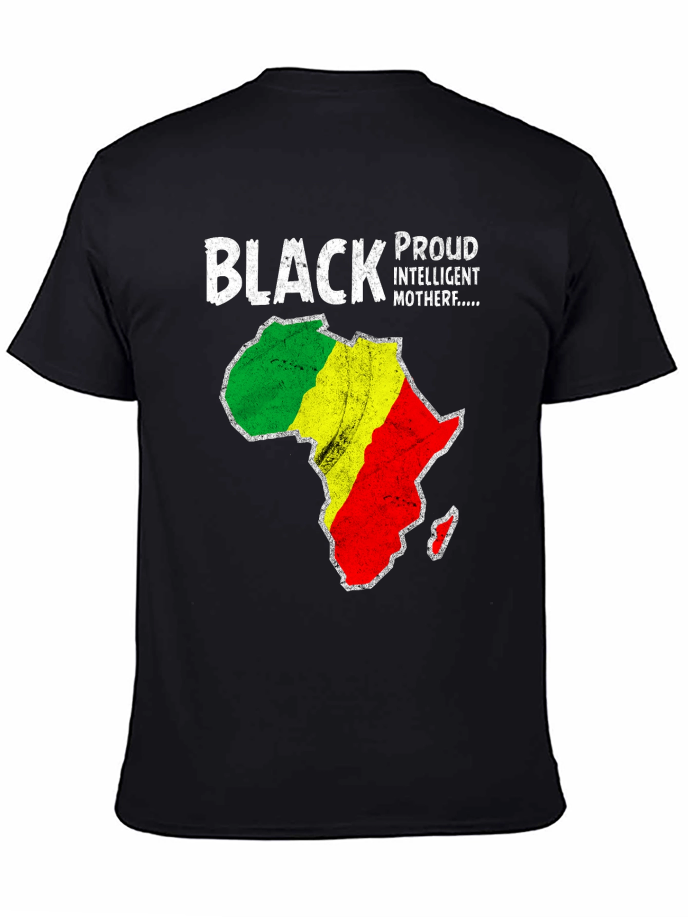 Black Pride Africa Map T-Shirt