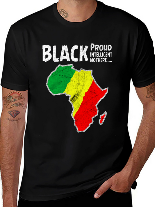 Black Pride Africa Map T-Shirt