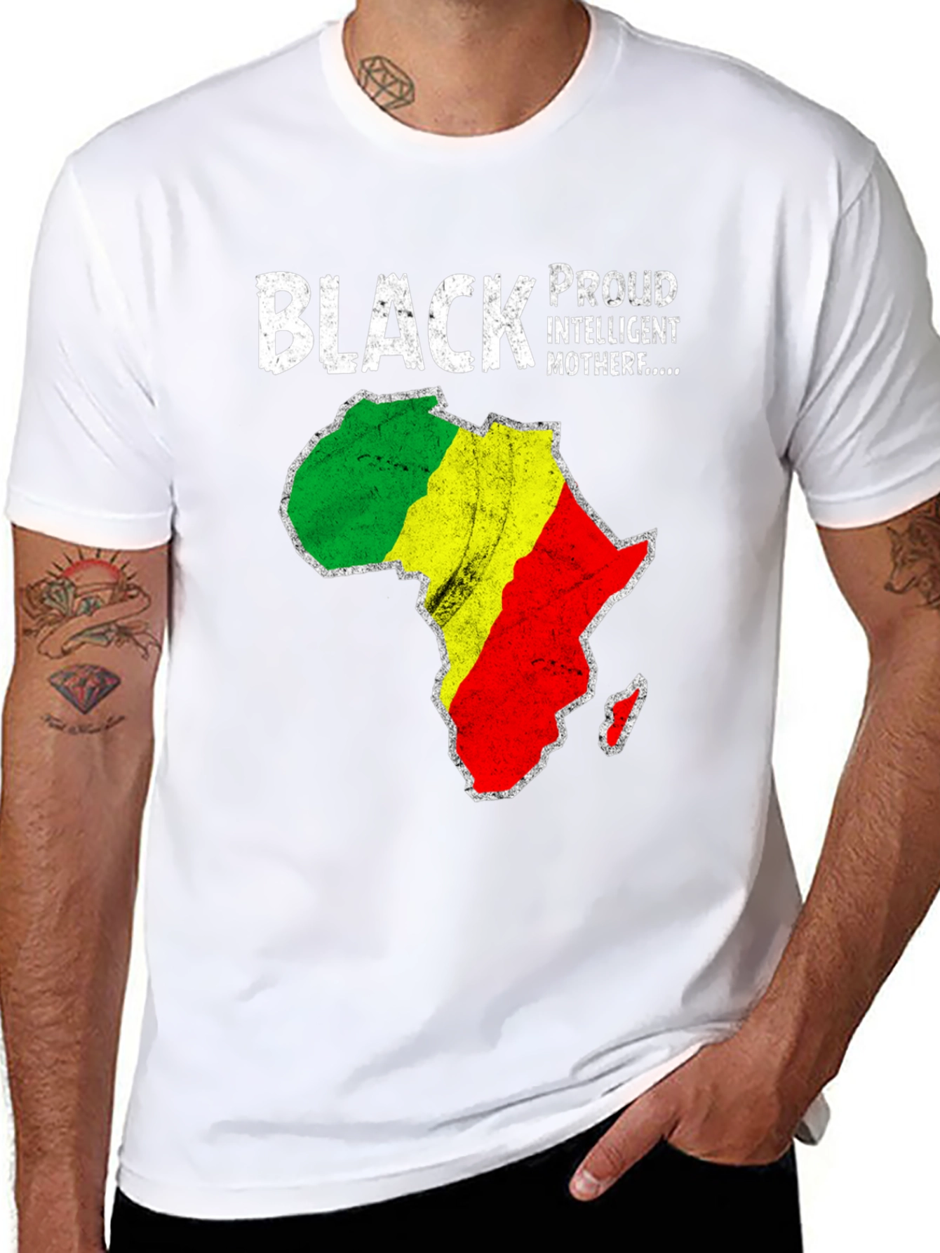 Black Pride Africa Map T-Shirt