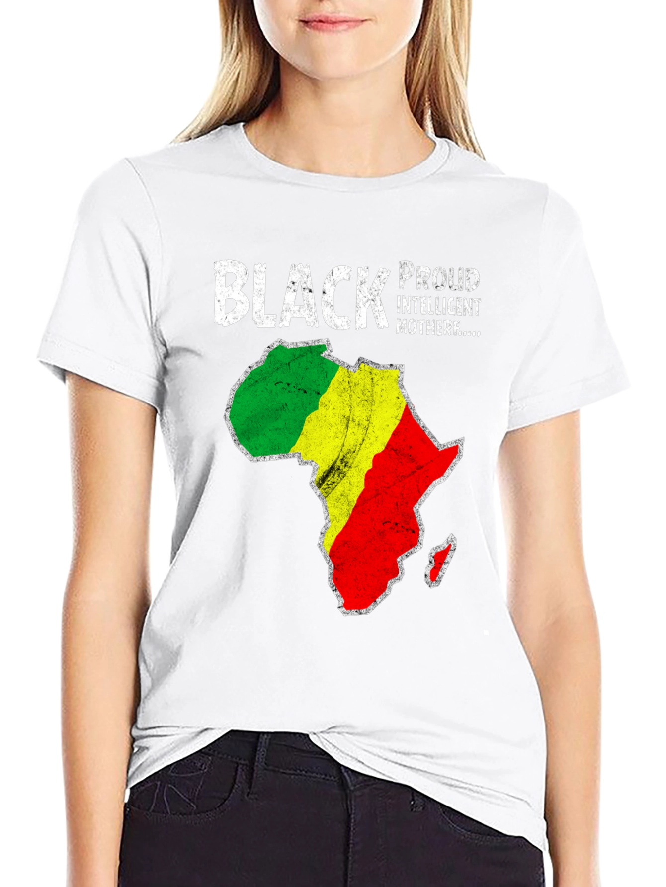 Black Pride Africa Map T-Shirt
