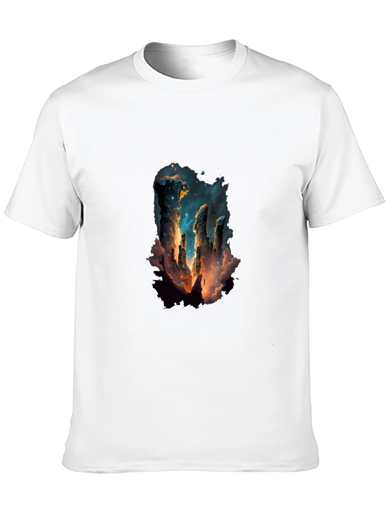 Nebula Pillars Graphic Tee - Black