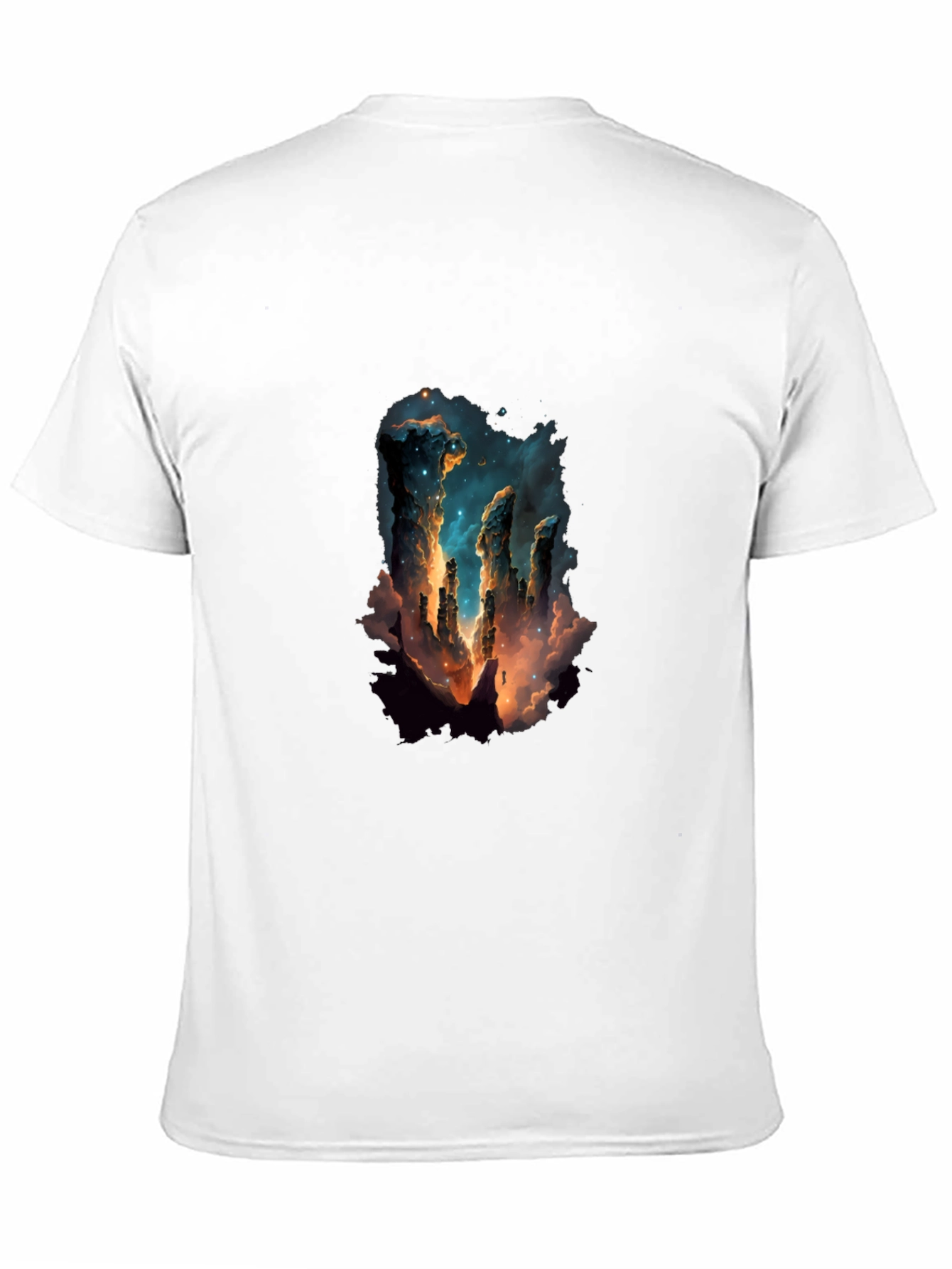 Nebula Pillars Graphic Tee - Black