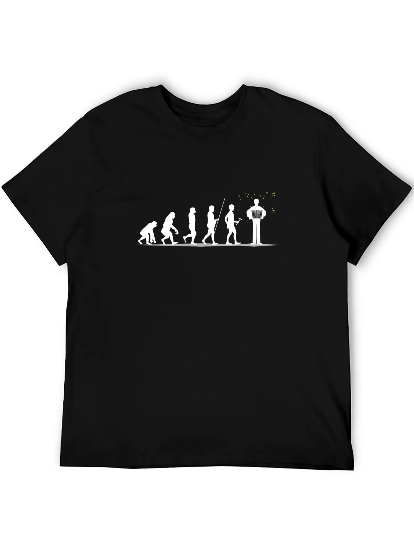Accordion Evolution T-Shirt - Black
