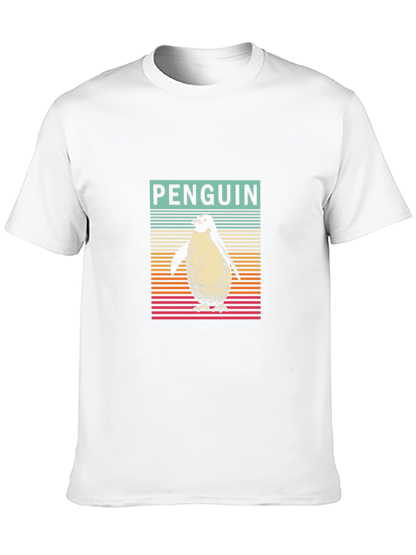 Retro Penguin Graphic Tee - Stylish Black T-Shirt