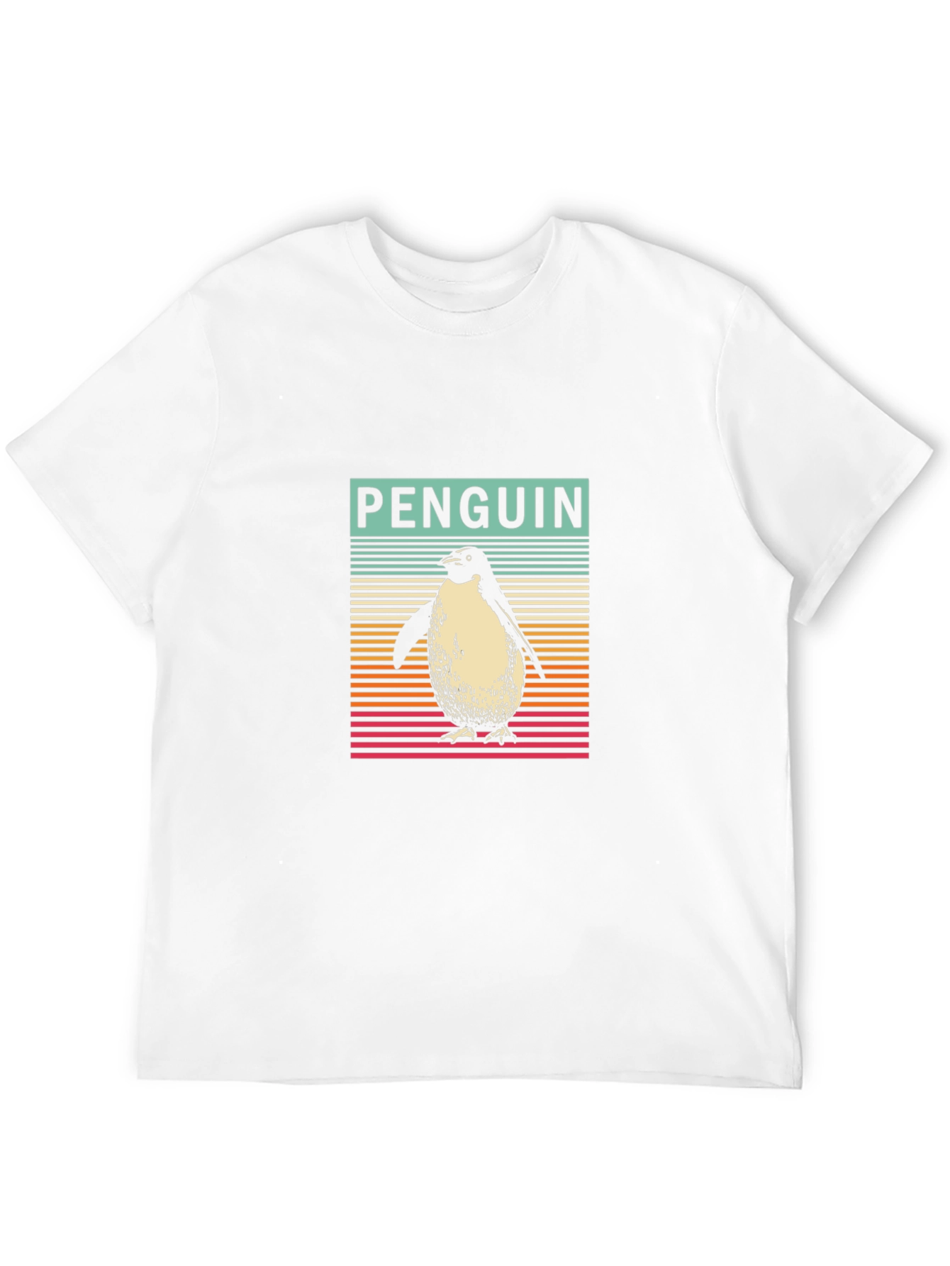 Retro Penguin Graphic Tee - Stylish Black T-Shirt
