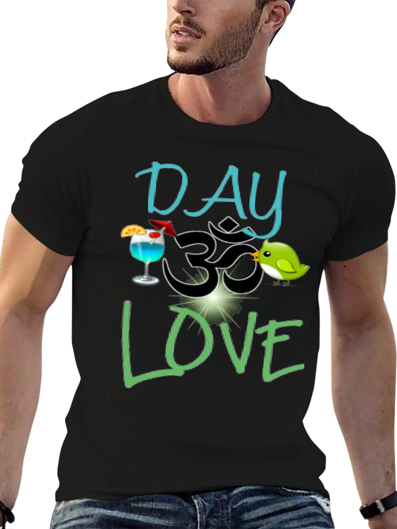 Day Om Love T-Shirt - Fun Graphic Tee