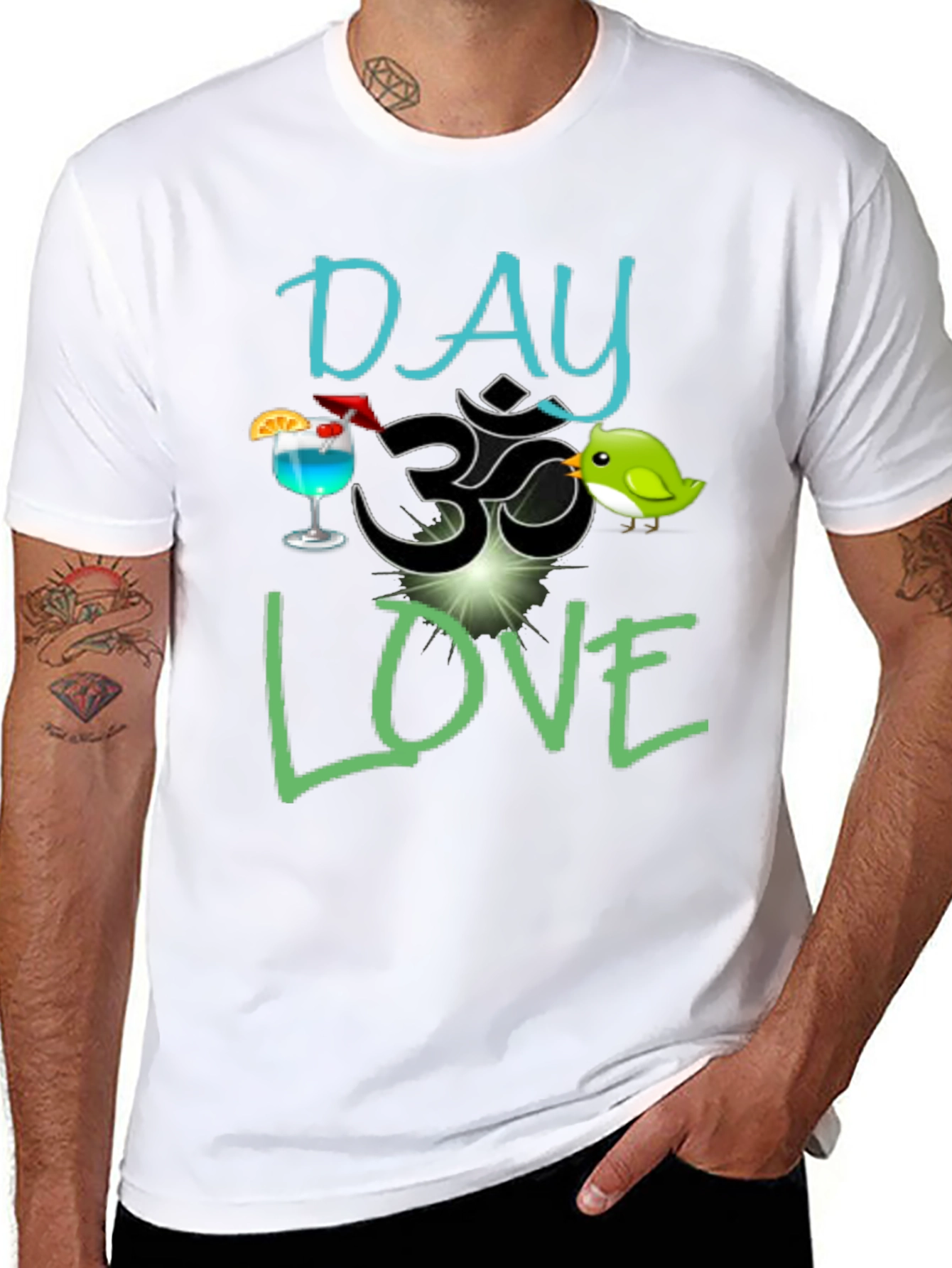 Day Om Love T-Shirt - Fun Graphic Tee