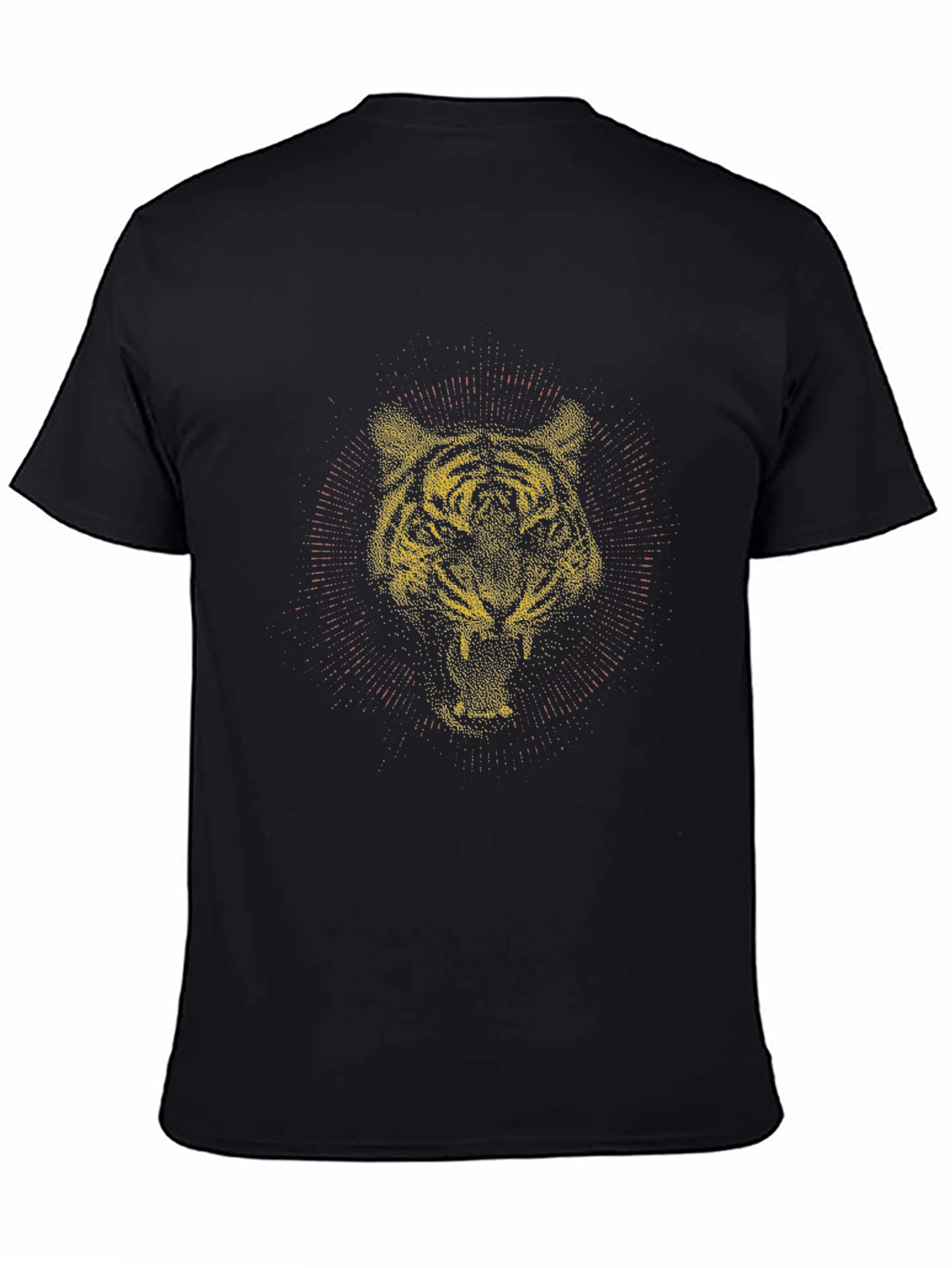 Tiger Graphic Tee - Black Cotton Blend