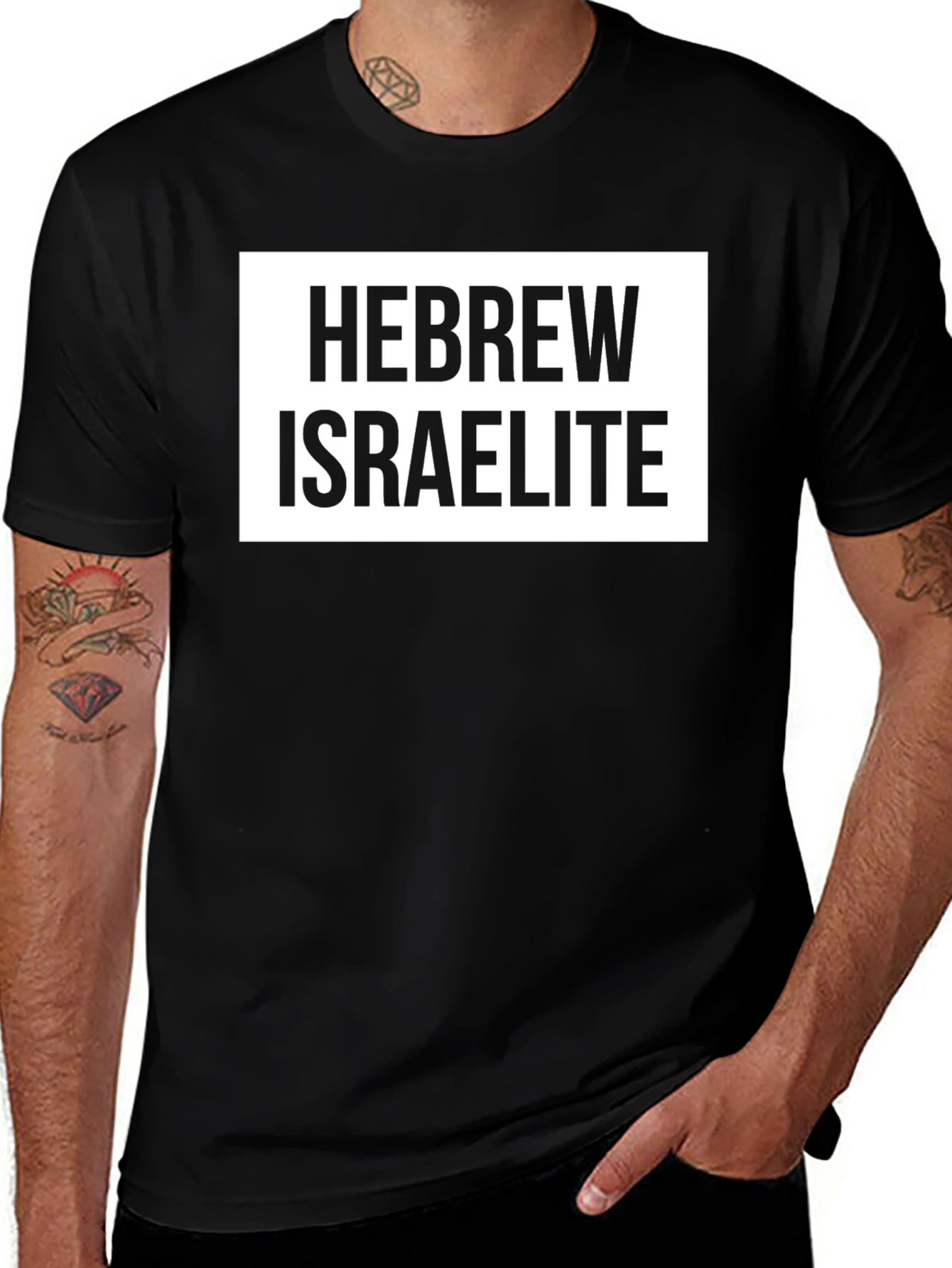 Hebrew Israelite Graphic T-Shirt - Black