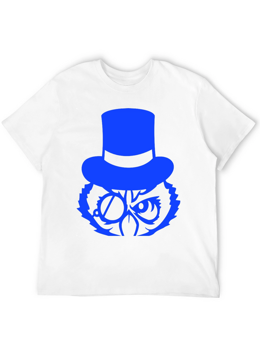 Top Hat Owl Graphic Tee - Black