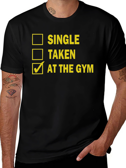 At the Gym Novelty Graphic Tee - Fitness Lover Humor