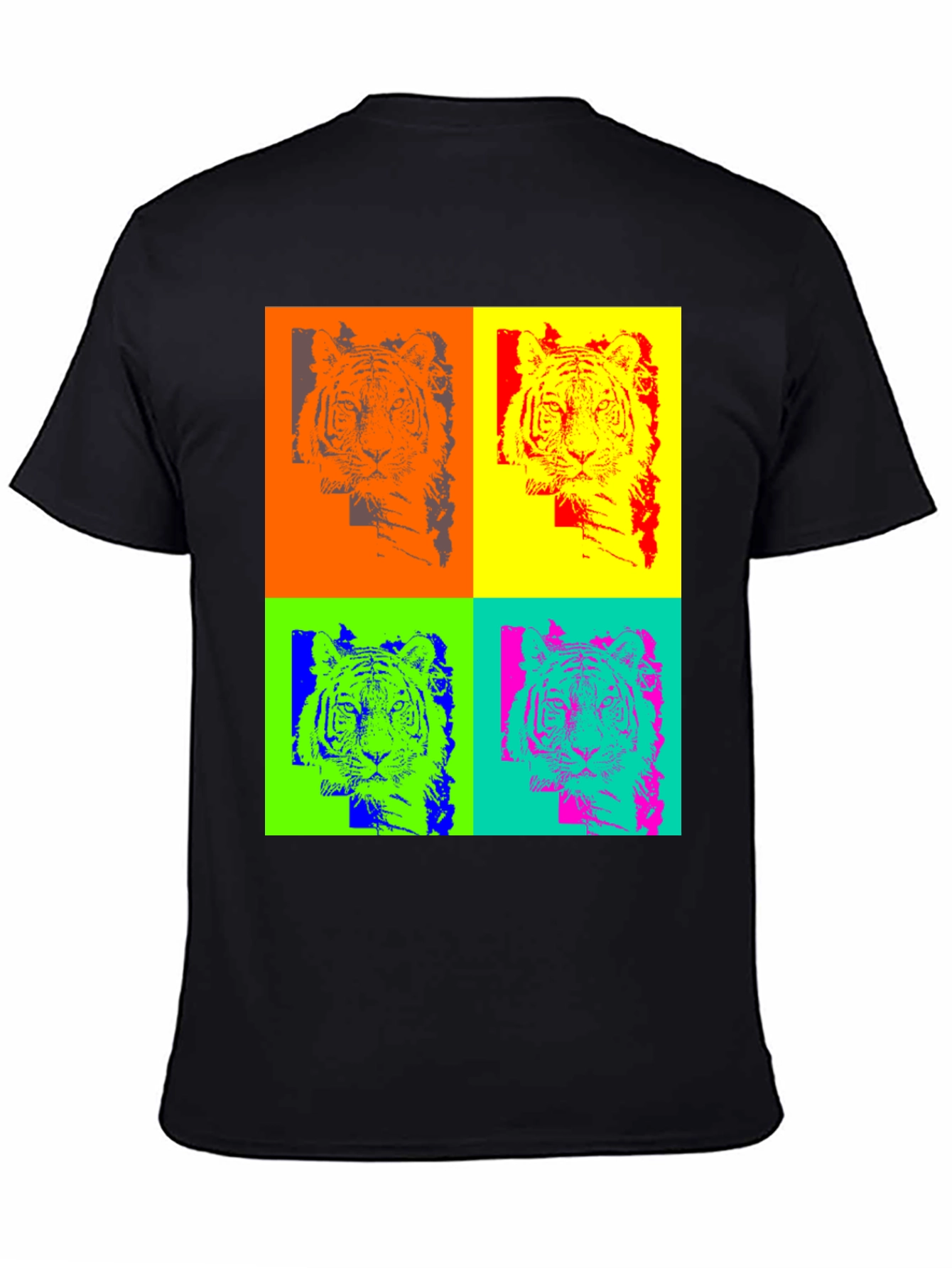 Pop Art Tiger Graphic T-Shirt