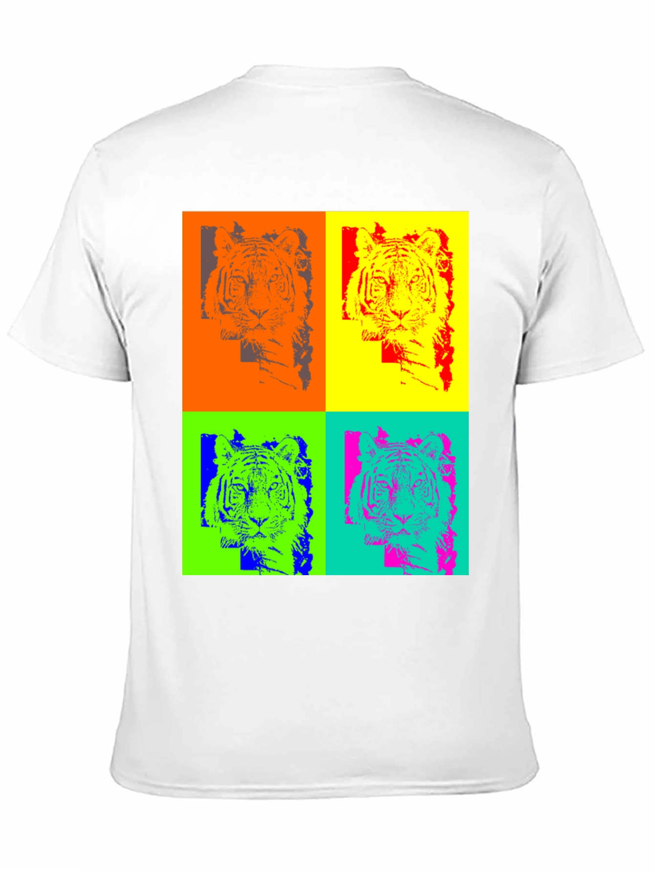 Pop Art Tiger Graphic T-Shirt