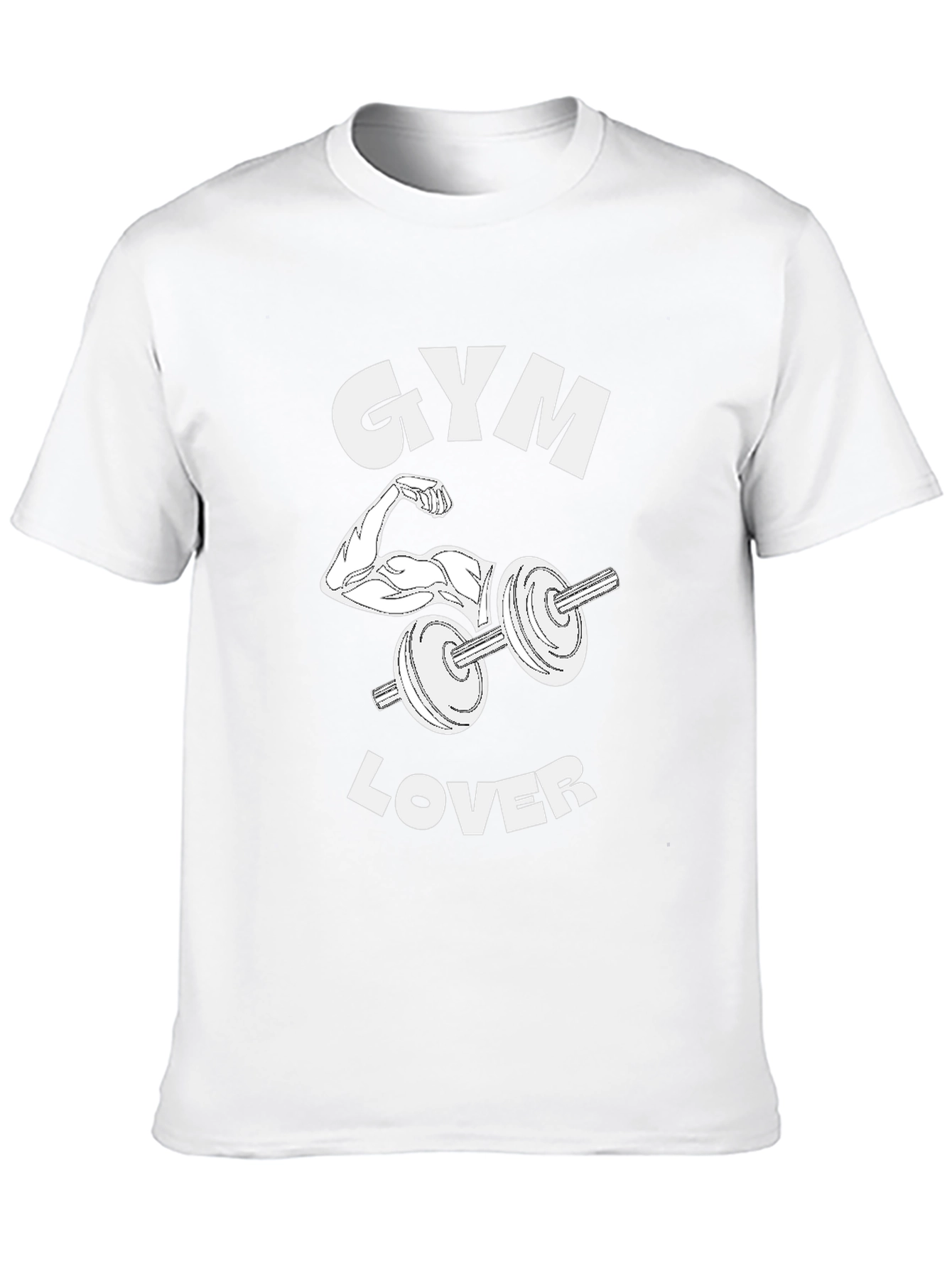Gym Lover Black Graphic T-Shirt