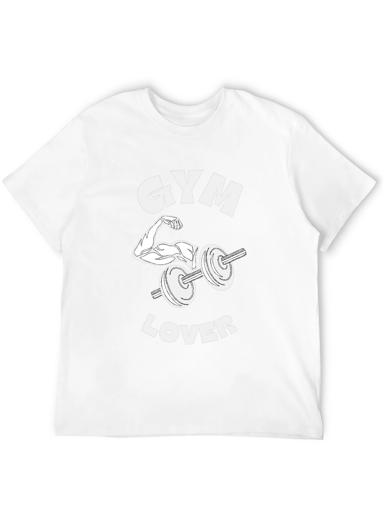 Gym Lover Black Graphic T-Shirt