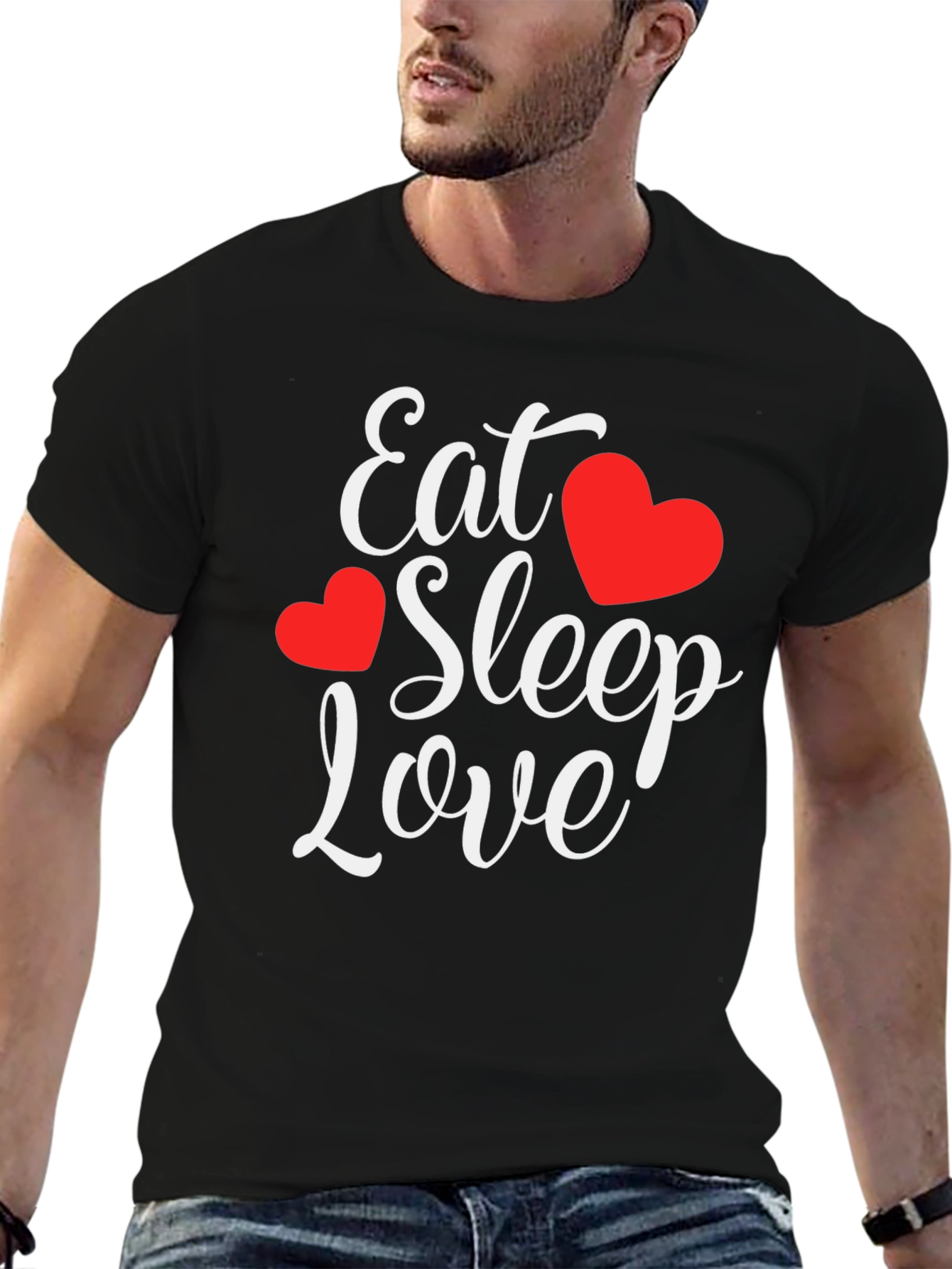 Eat Sleep Love Graphic T-Shirt