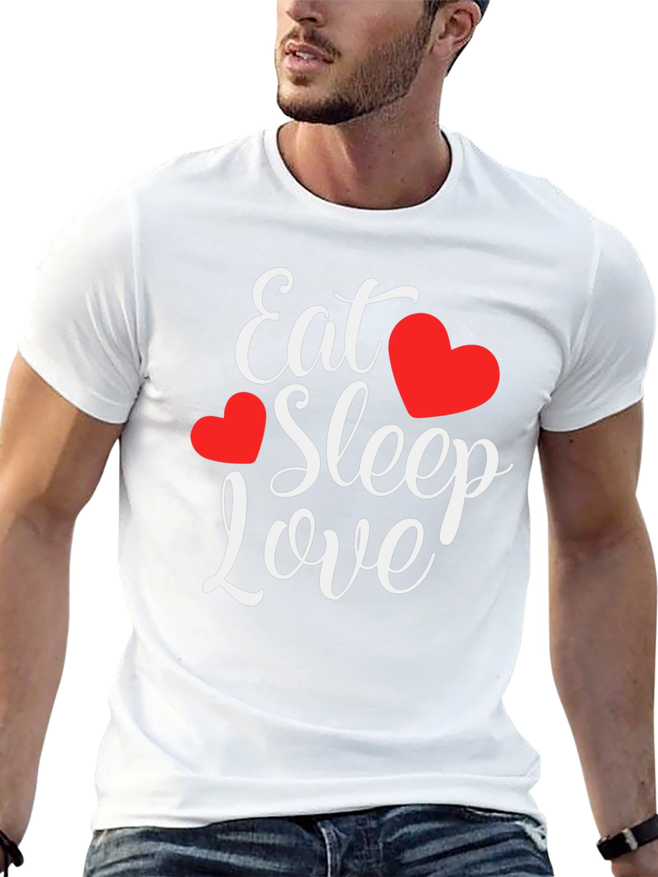 Eat Sleep Love Graphic T-Shirt