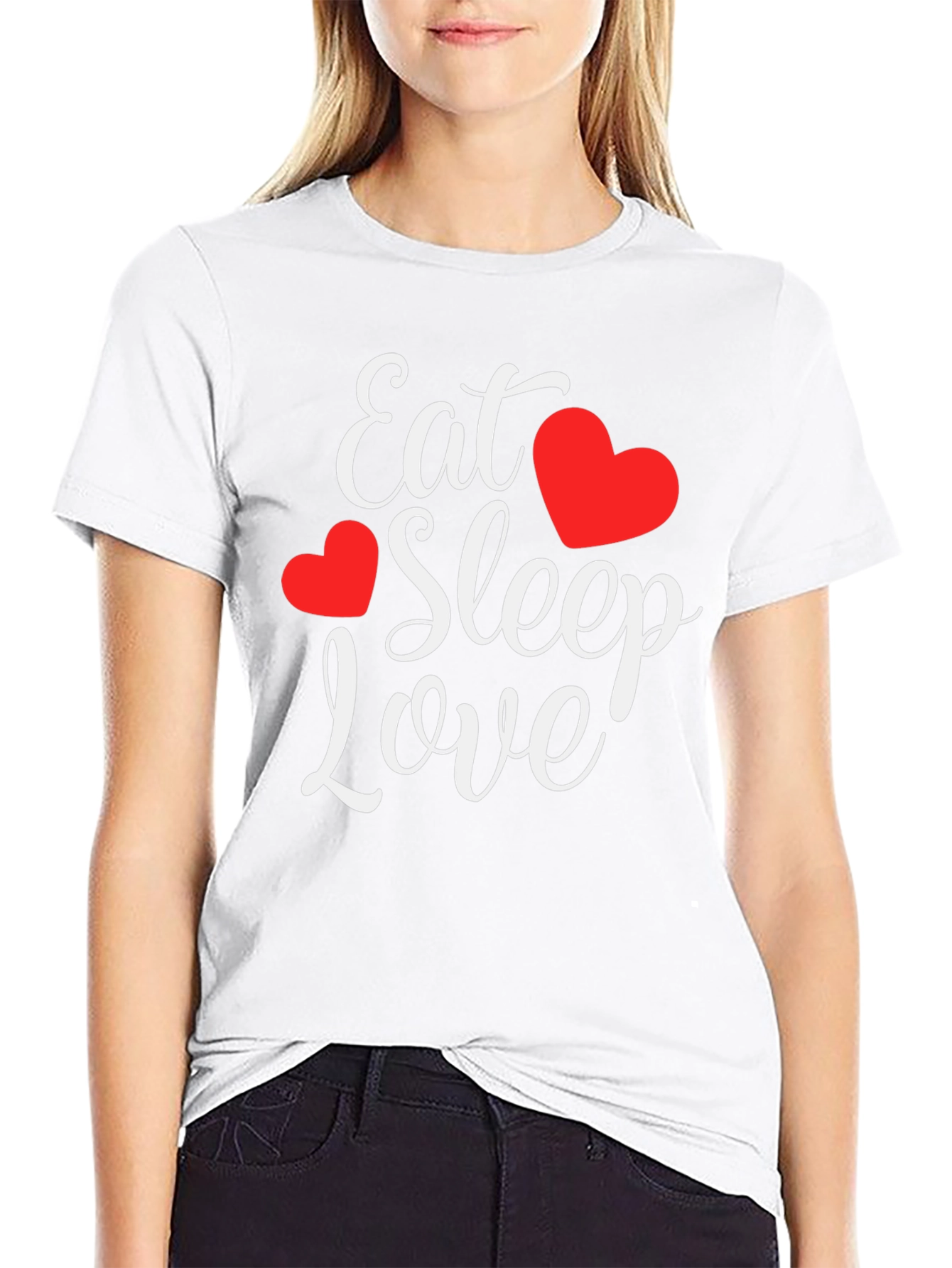 Eat Sleep Love Graphic T-Shirt
