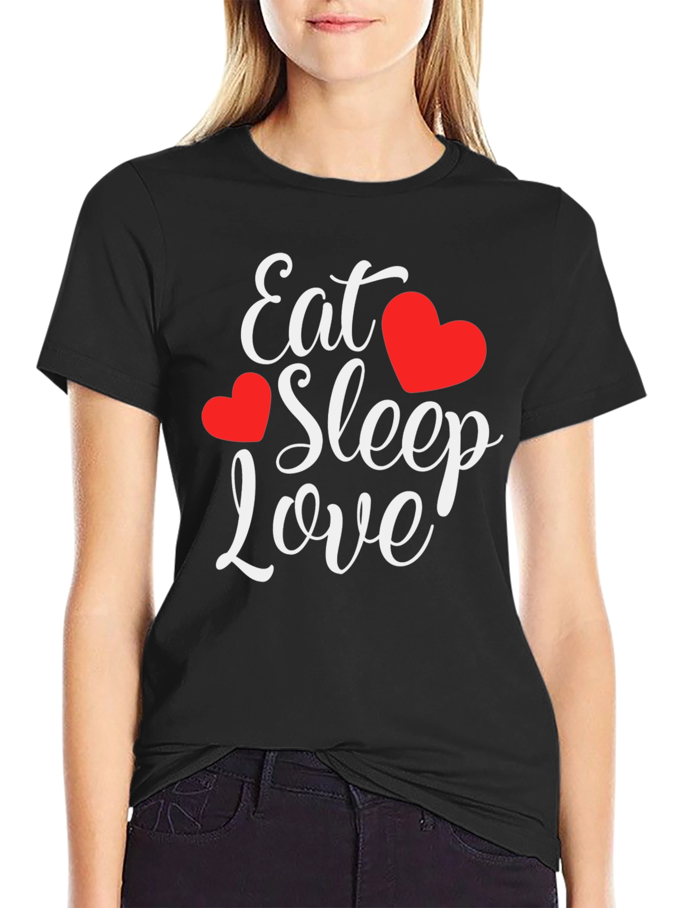 Eat Sleep Love Graphic T-Shirt