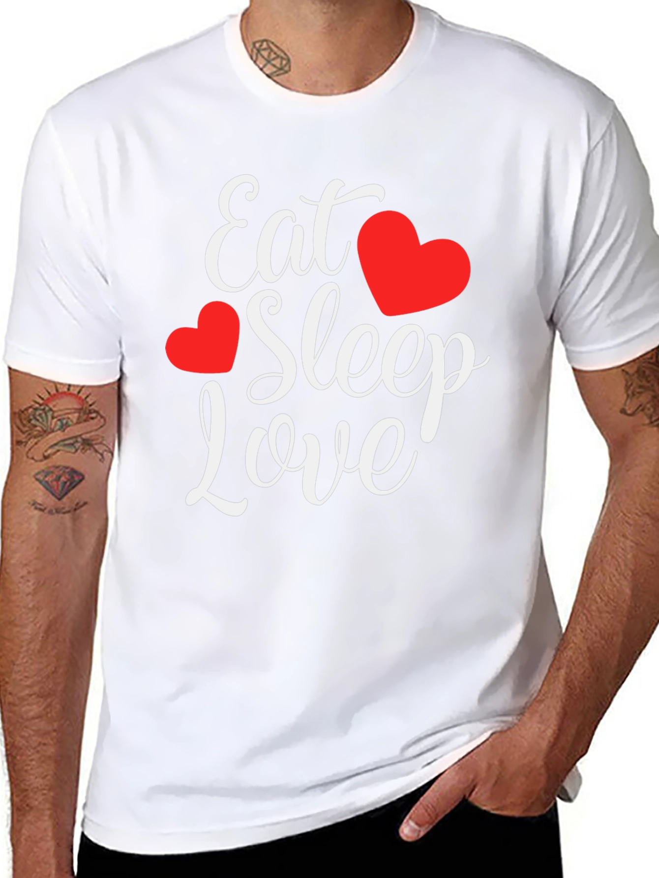 Eat Sleep Love Graphic T-Shirt