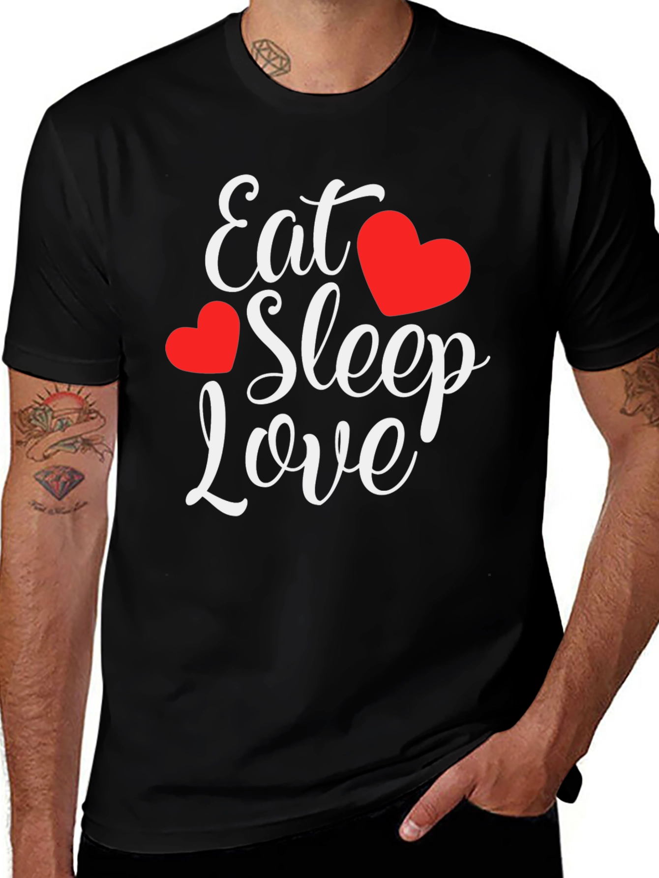 Eat Sleep Love Graphic T-Shirt