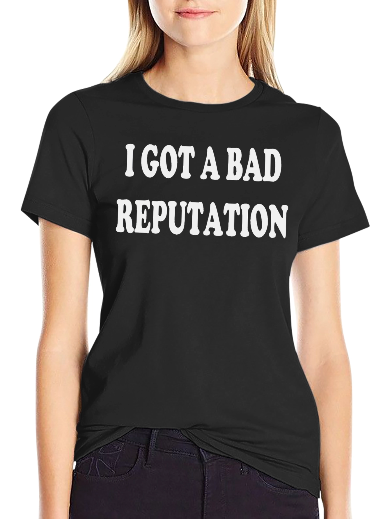 Bad Reputation Graphic Tee - Classic Black T-Shirt