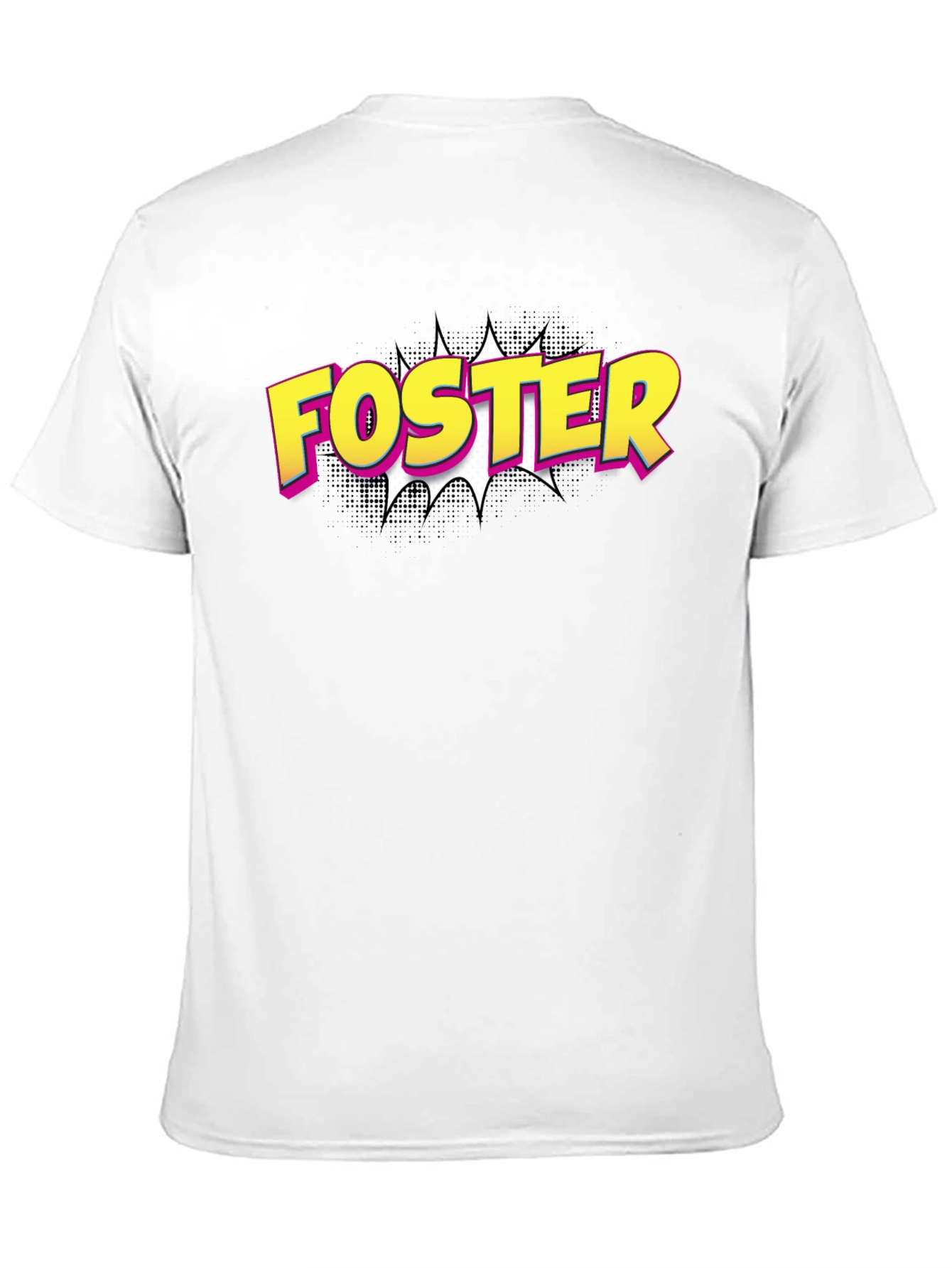 Foster Comic Style T-Shirt - Black Cotton Tee