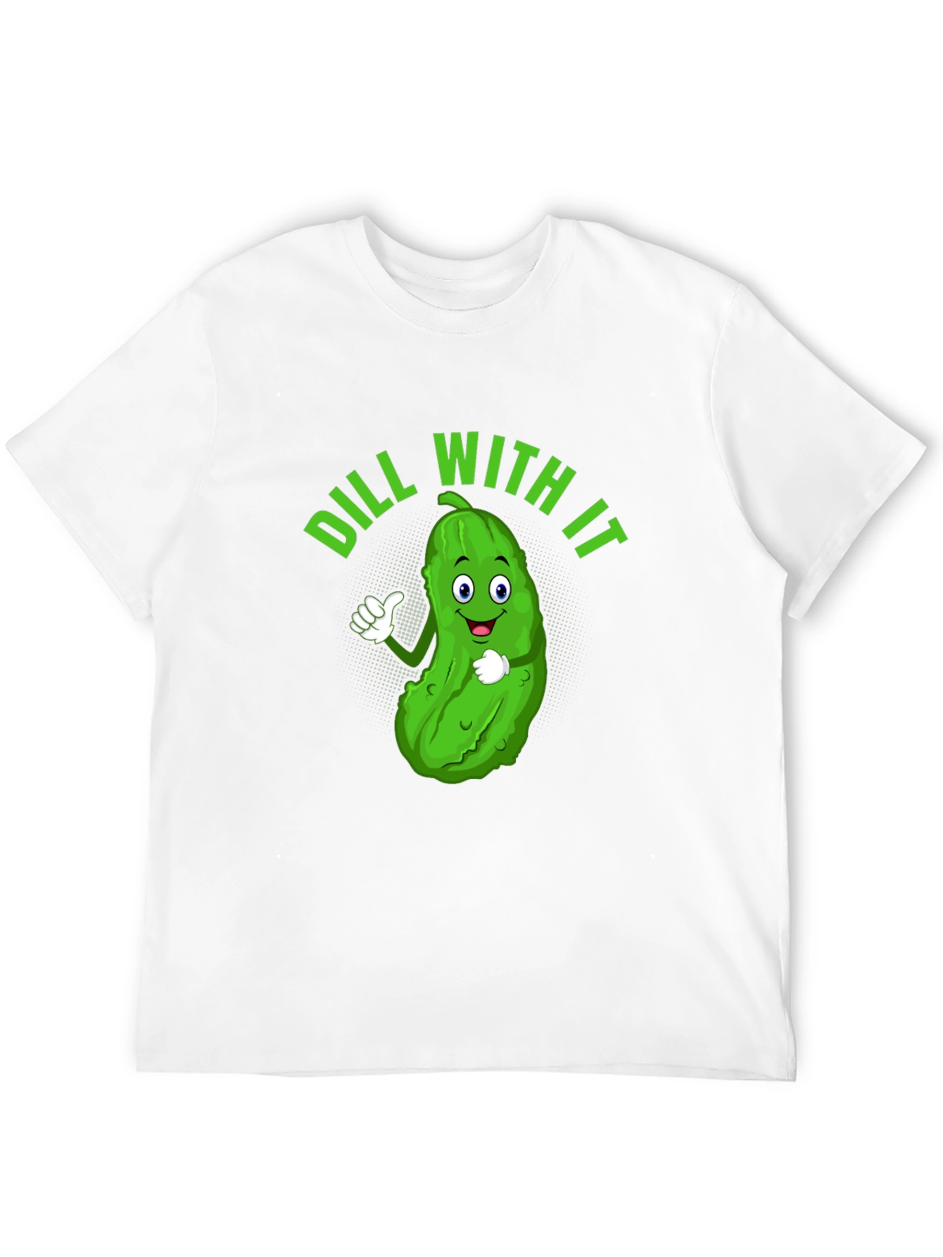 Dill With It Funny Pickle Graphic Tee