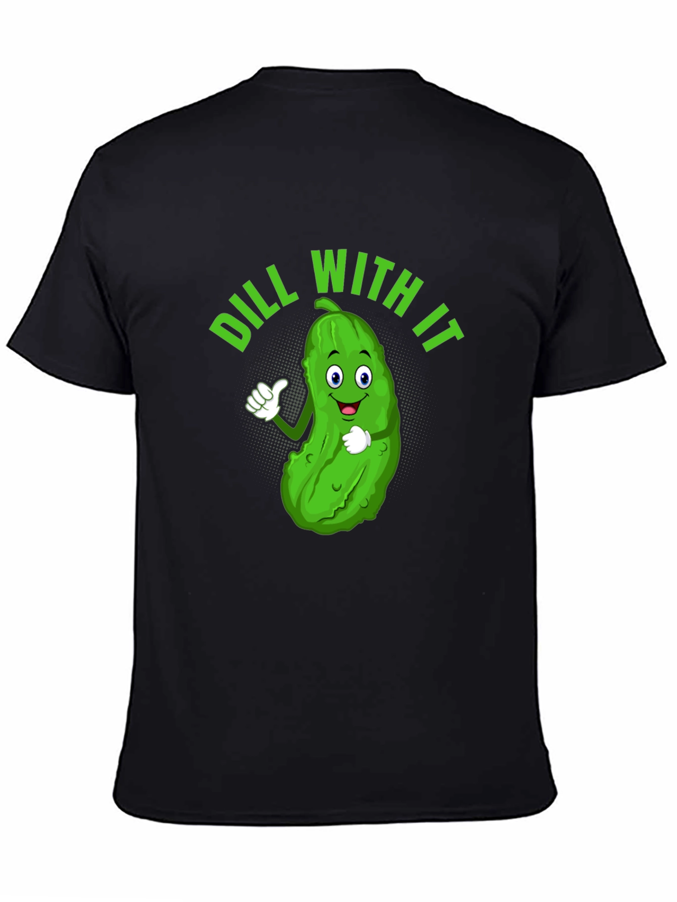 Dill With It Funny Pickle Graphic Tee