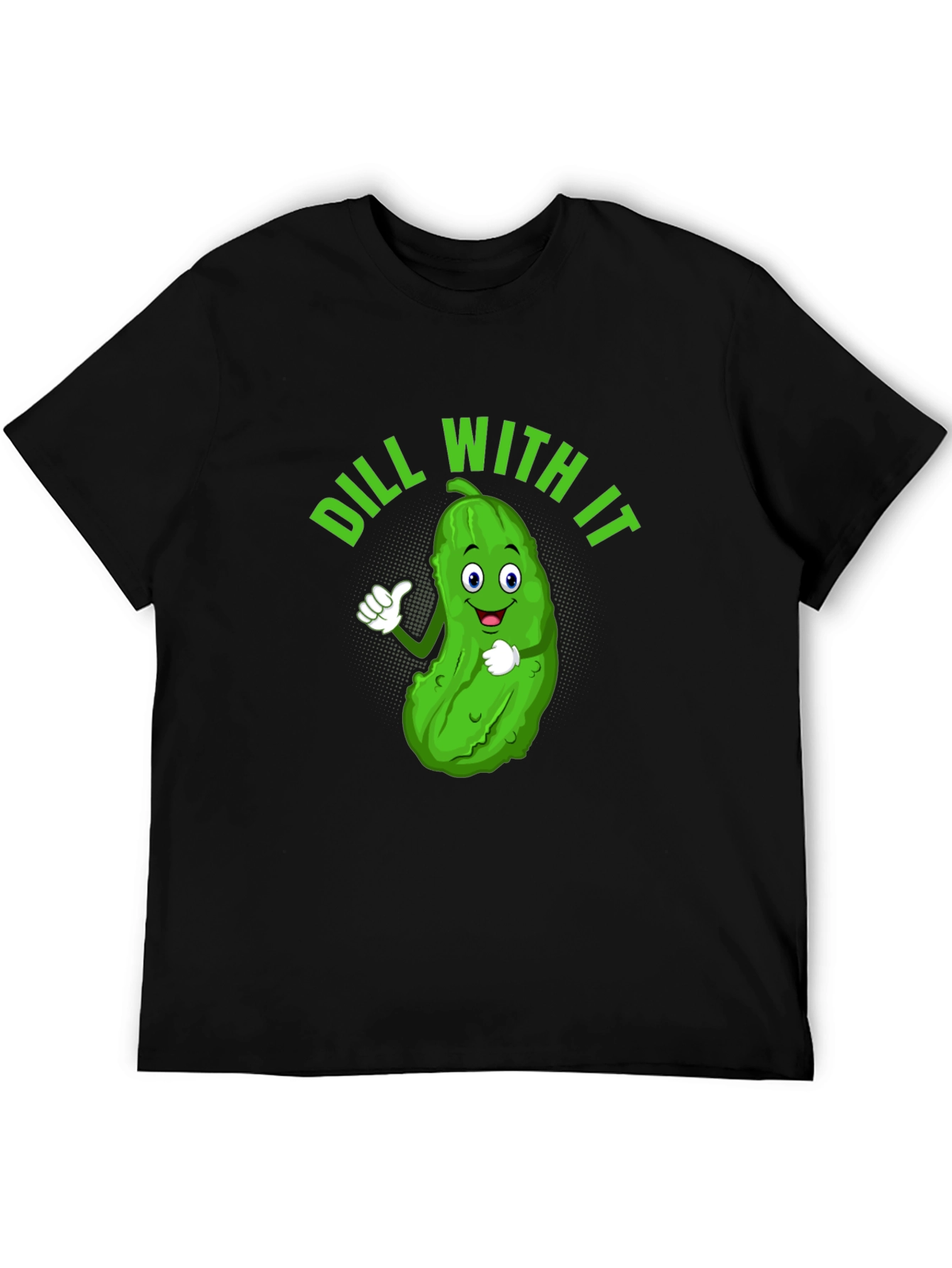 Dill With It Funny Pickle Graphic Tee