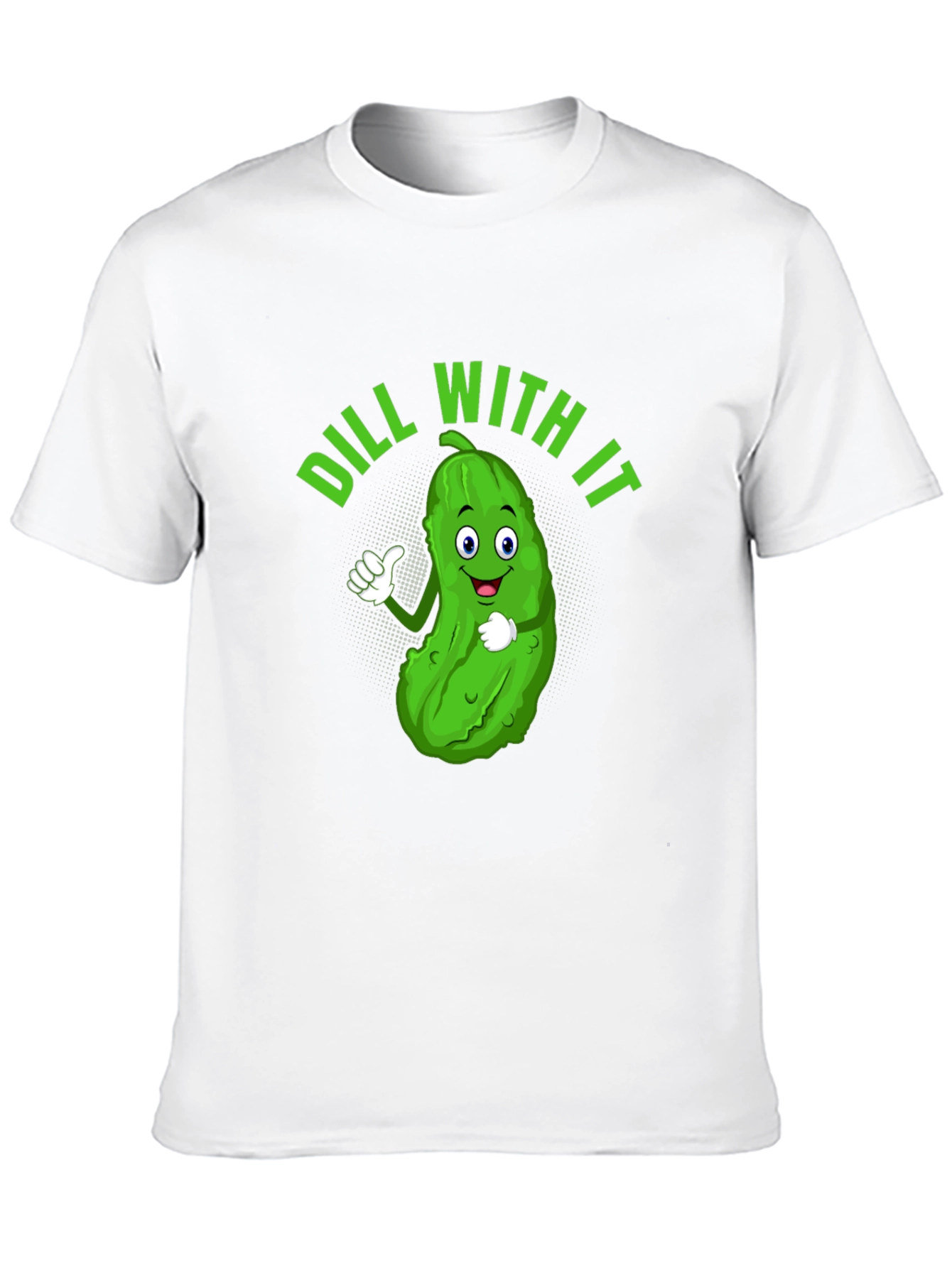 Dill With It Funny Pickle Graphic Tee