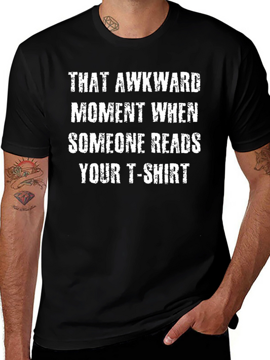 Awkward Moment T-Shirt - Funny Graphic Tee for Men