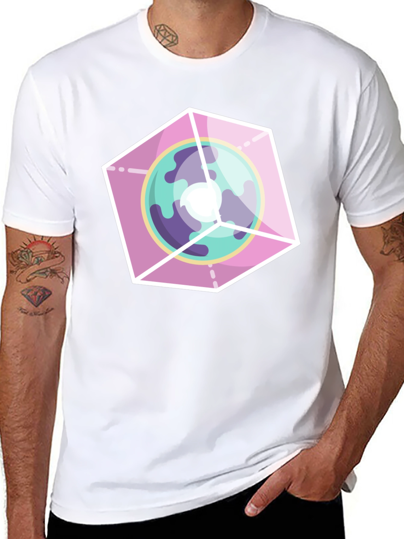 Geometric Planet Graphic Tee