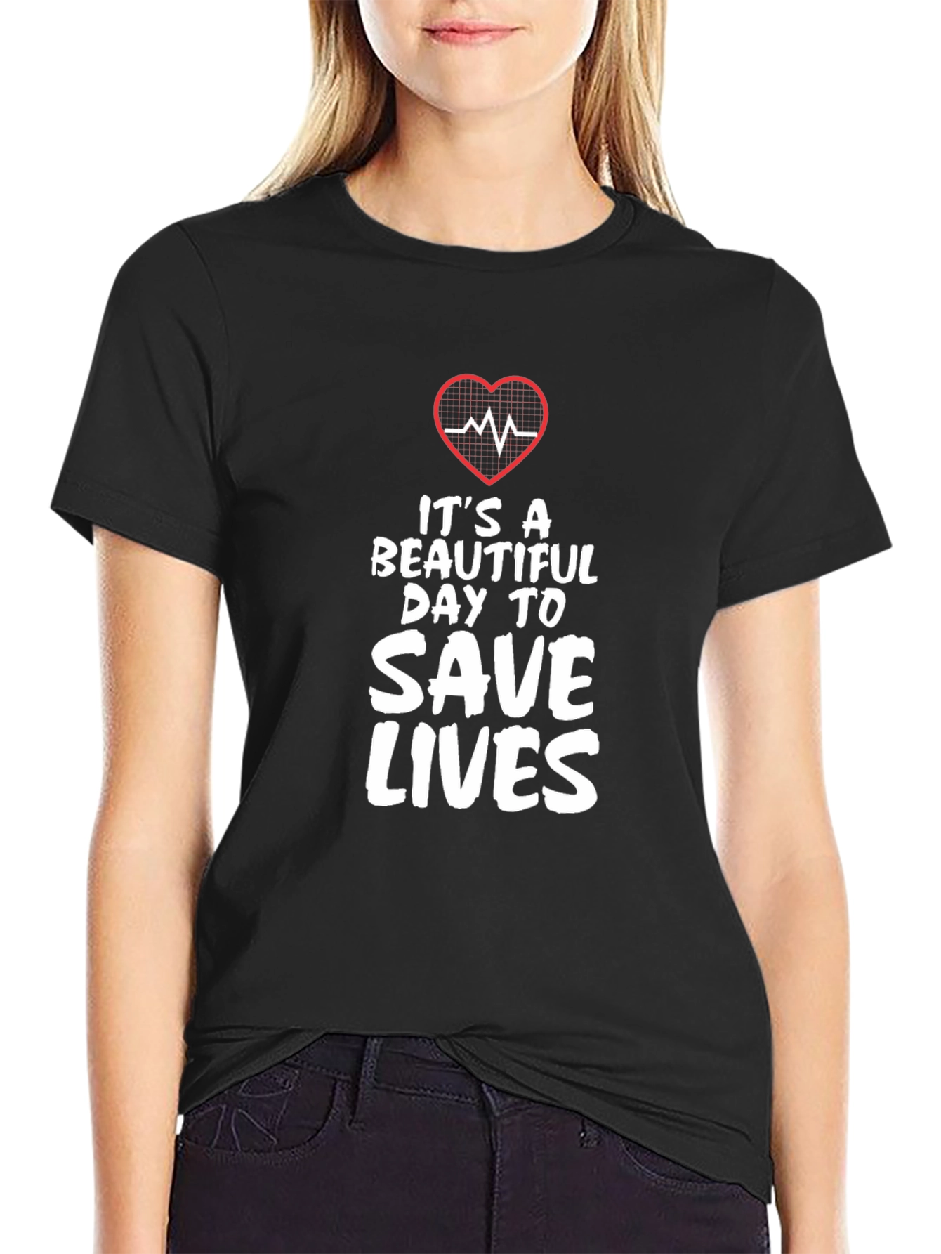 Save Lives Graphic Tee - Medical Professional Shirt