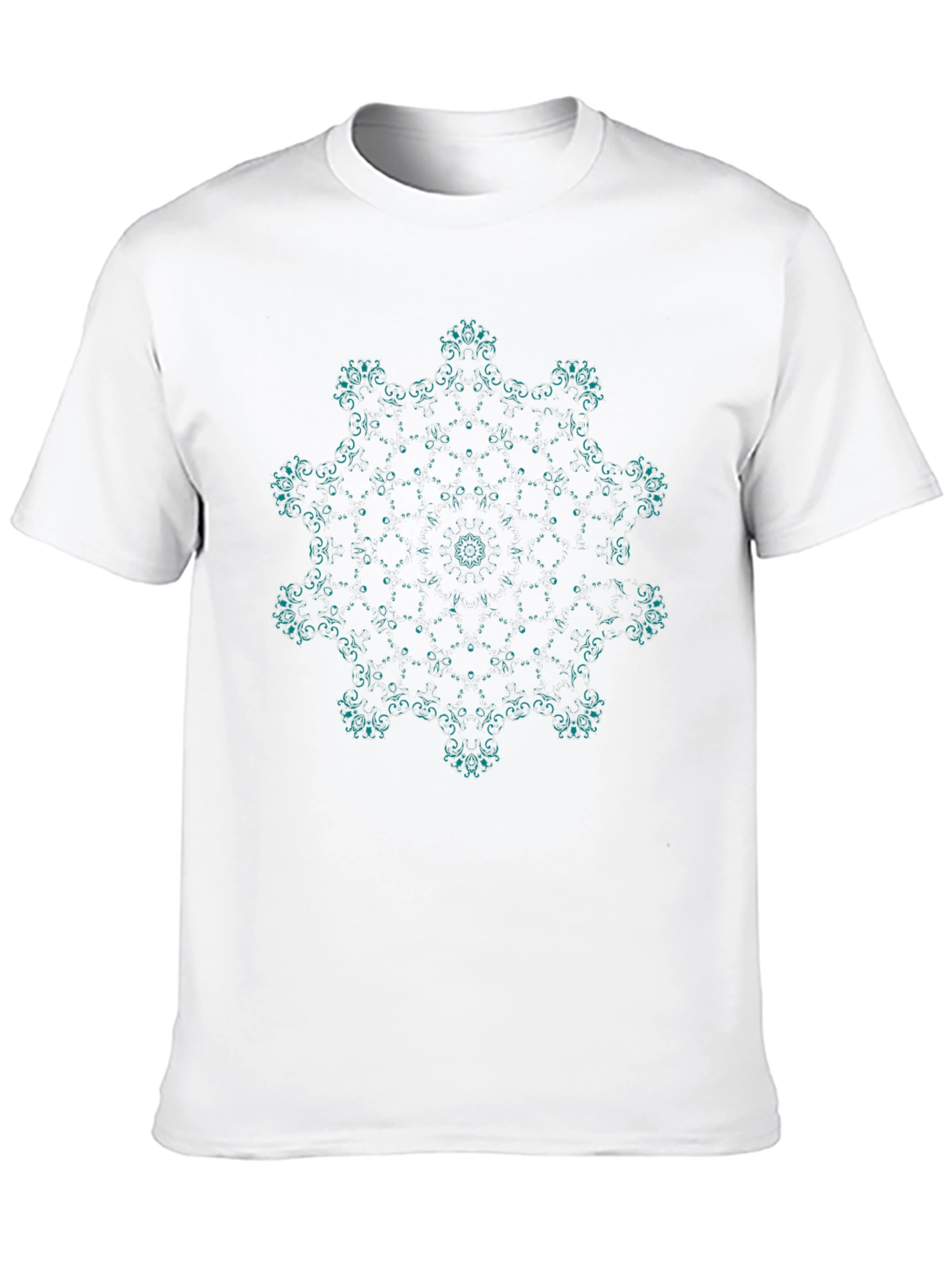 Abstract Pattern Black T-Shirt