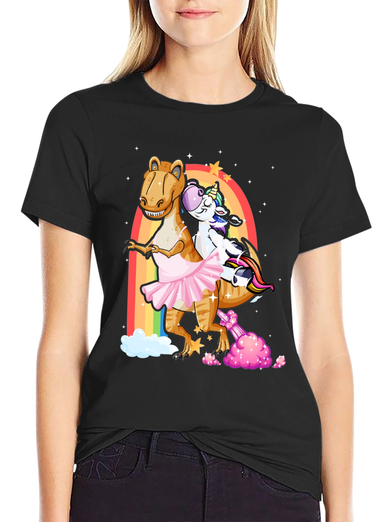 Dino Unicorn Rainbow T-Shirt
