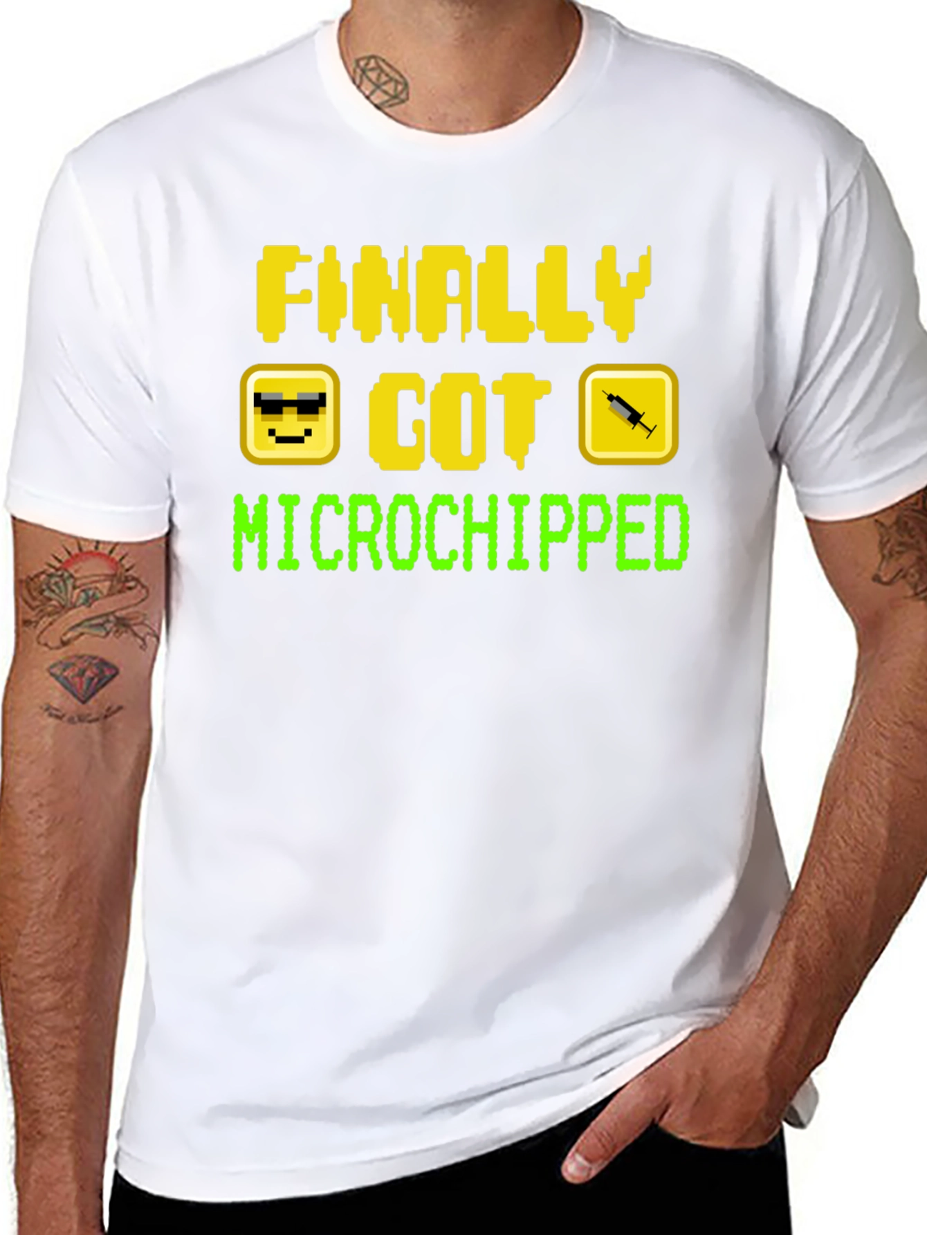 Finally Got Microchipped Funny T-Shirt
