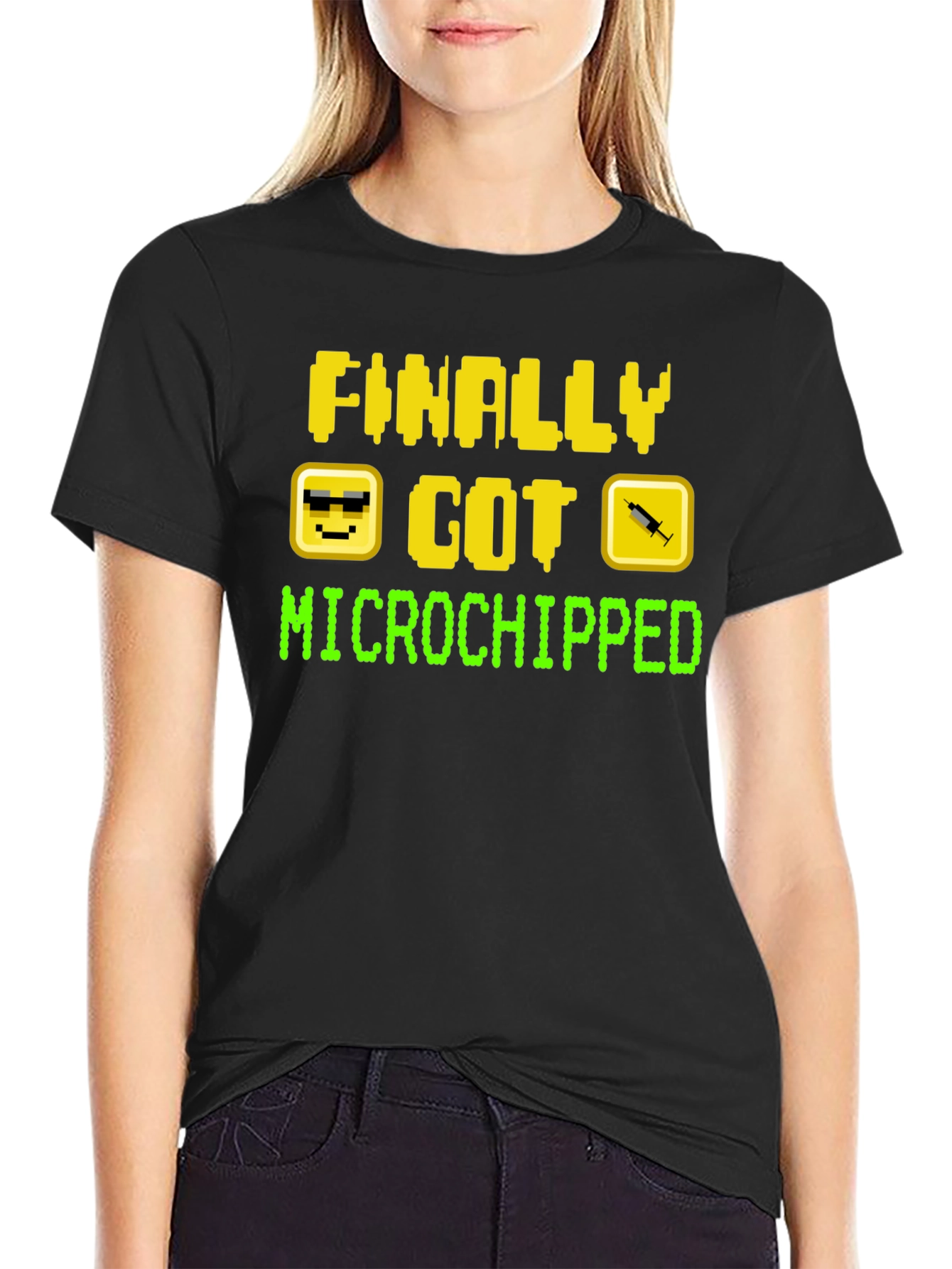 Finally Got Microchipped Funny T-Shirt