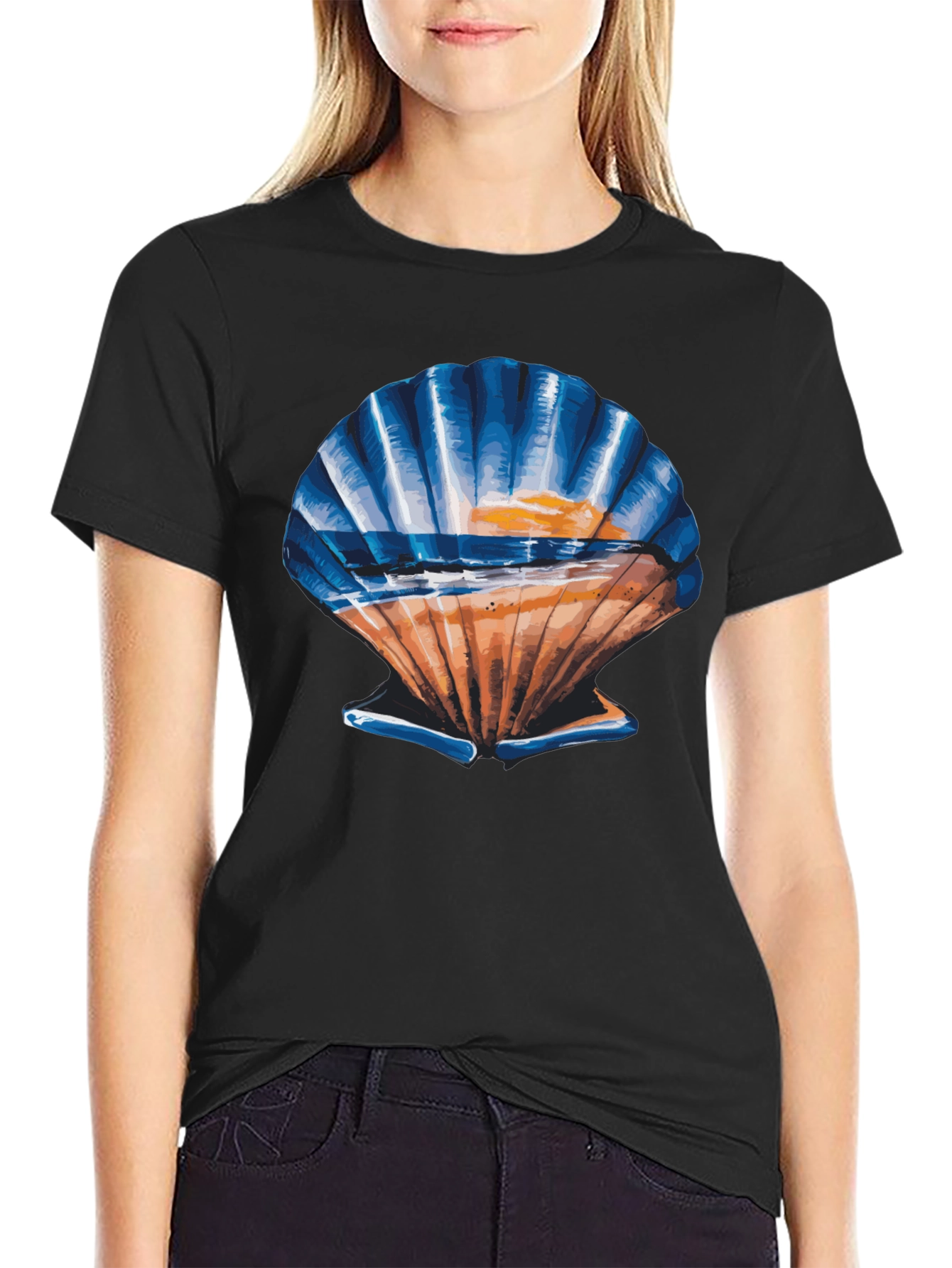 Seashell Sunset Graphic Tee