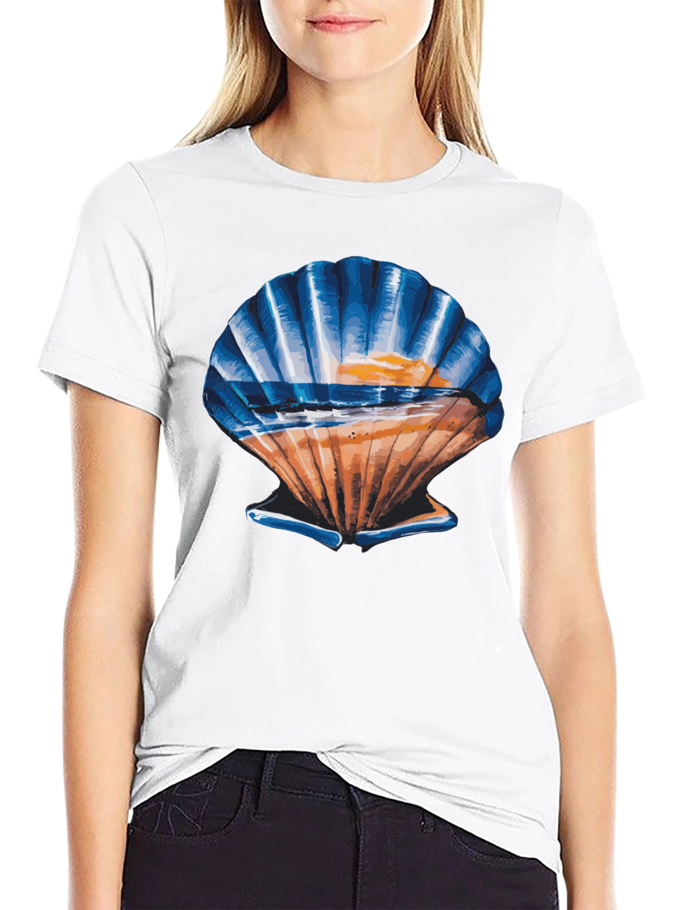 Seashell Sunset Graphic Tee