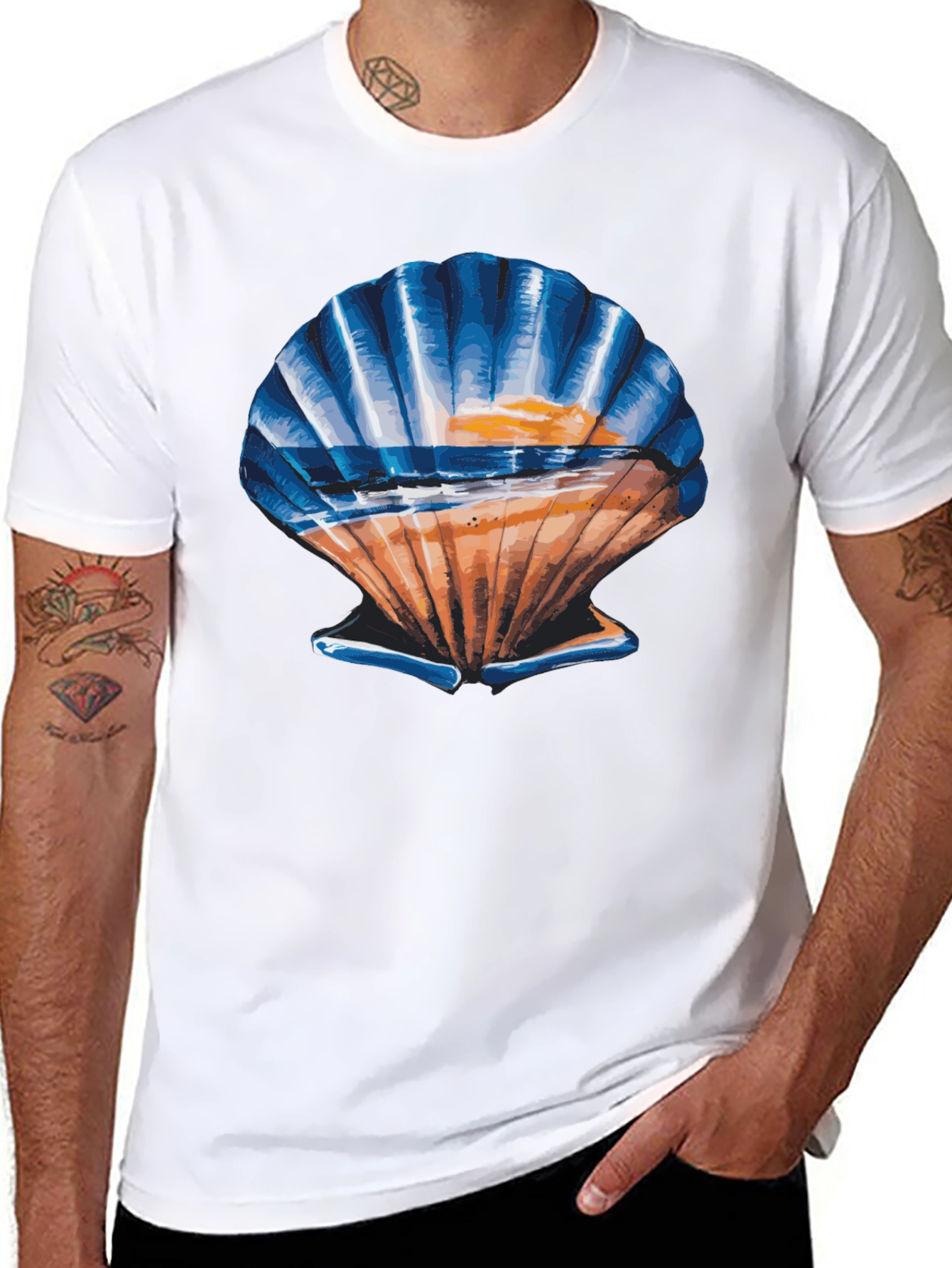 Seashell Sunset Graphic Tee