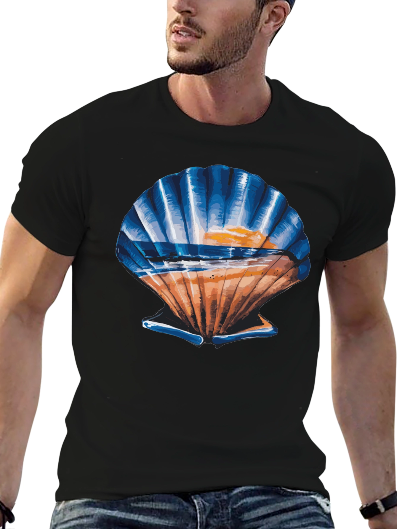 Seashell Sunset Graphic Tee